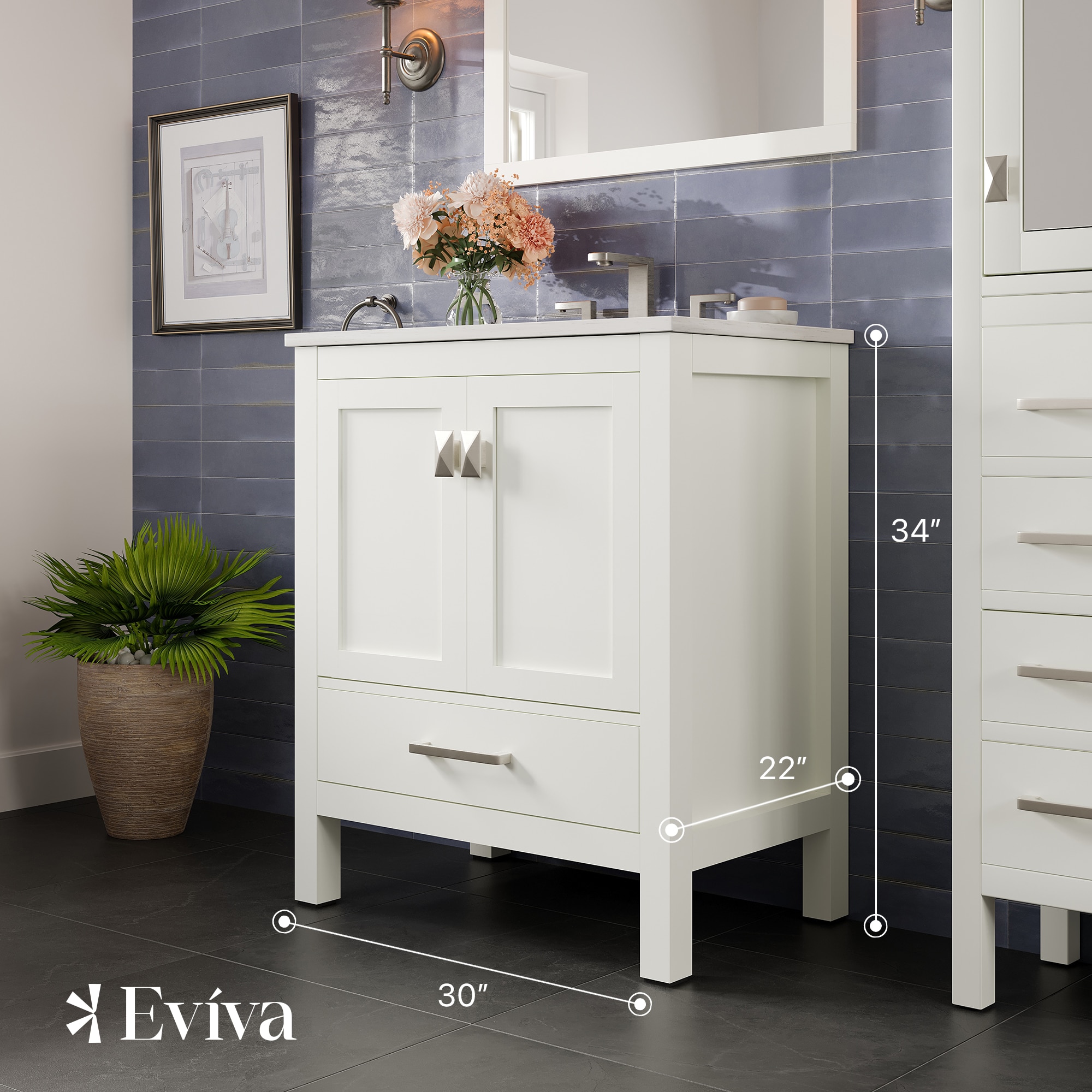 Eviva EVVN412-30WH-Q Bath-Vanity-Combo - View #2
