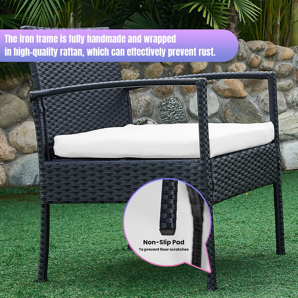 Grearden HZ012-WT-WW Patio-Conversation-Sets - View #7
