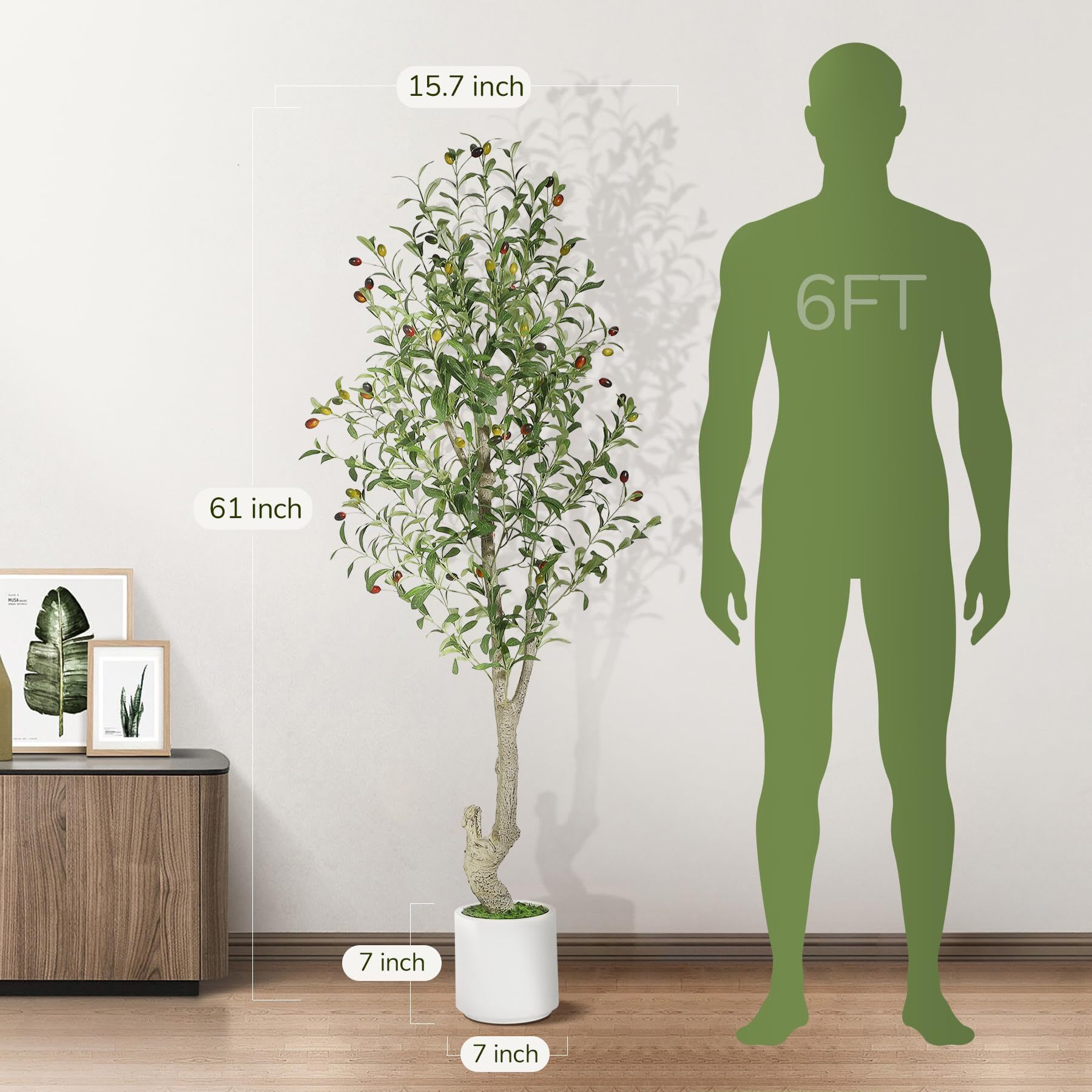 WhizMax IWAN-PHO-34LWQVWH Artificial-Plants-Trees - View #5