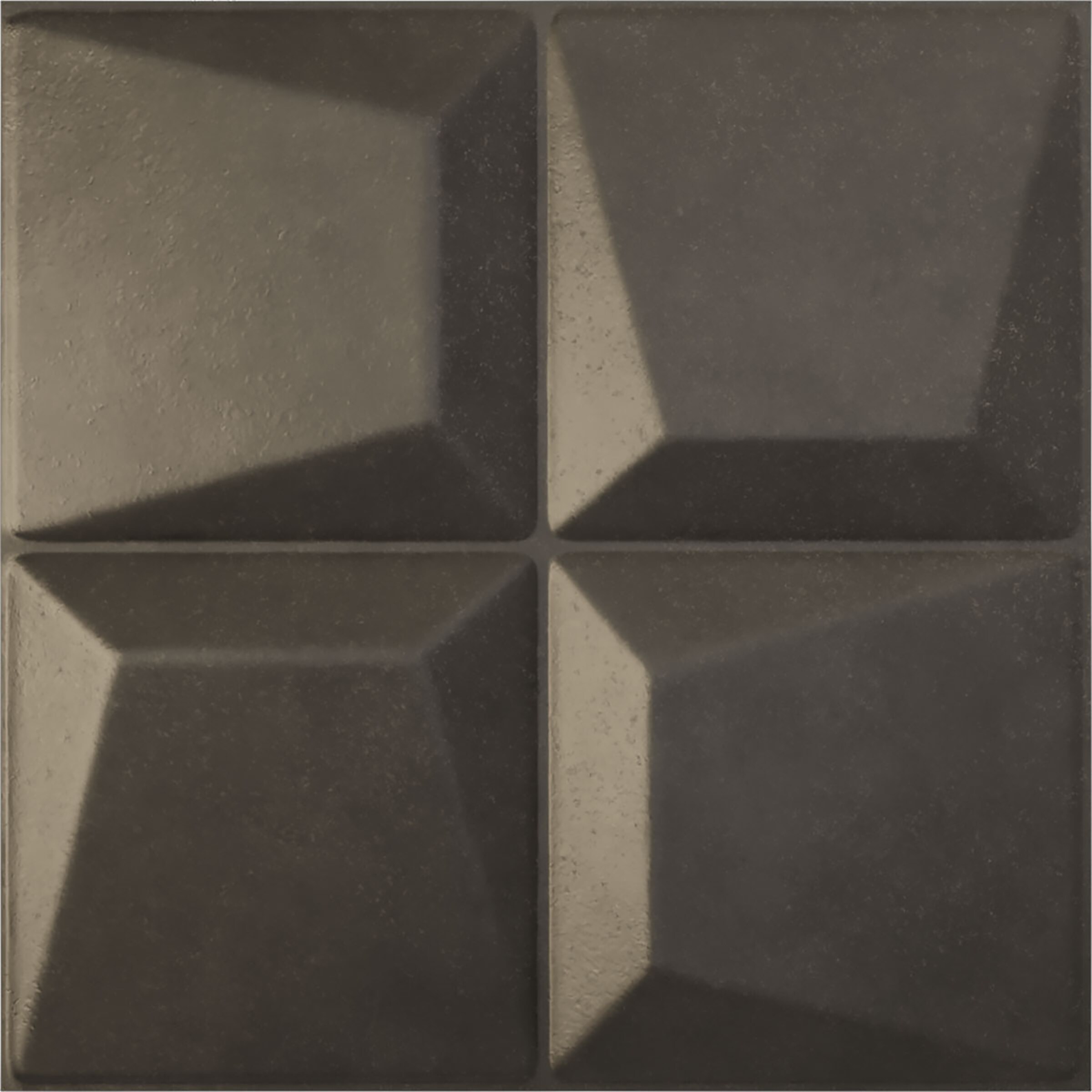 Ekena Millwork WP20X20TEDST 19-5/8-in x 19-5/8-in Embossed Paintable/Stainable Black PVC Wall Panel (