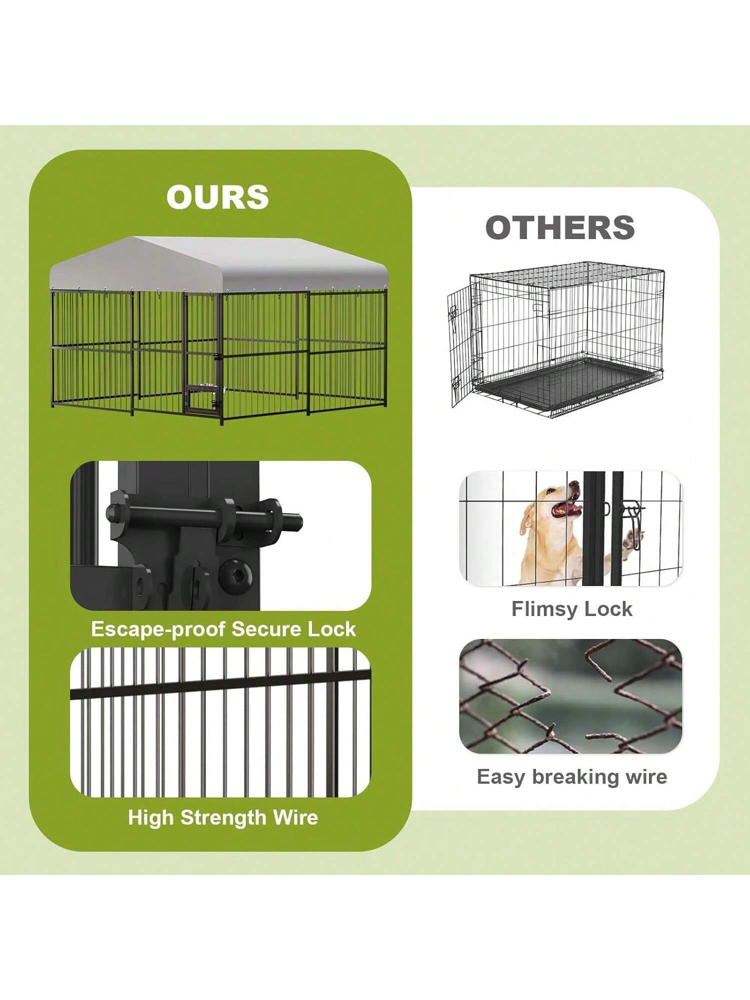 WhizMax BY-PHO-12TVPBJH Outdoor-Kennel-Accessories - View #6