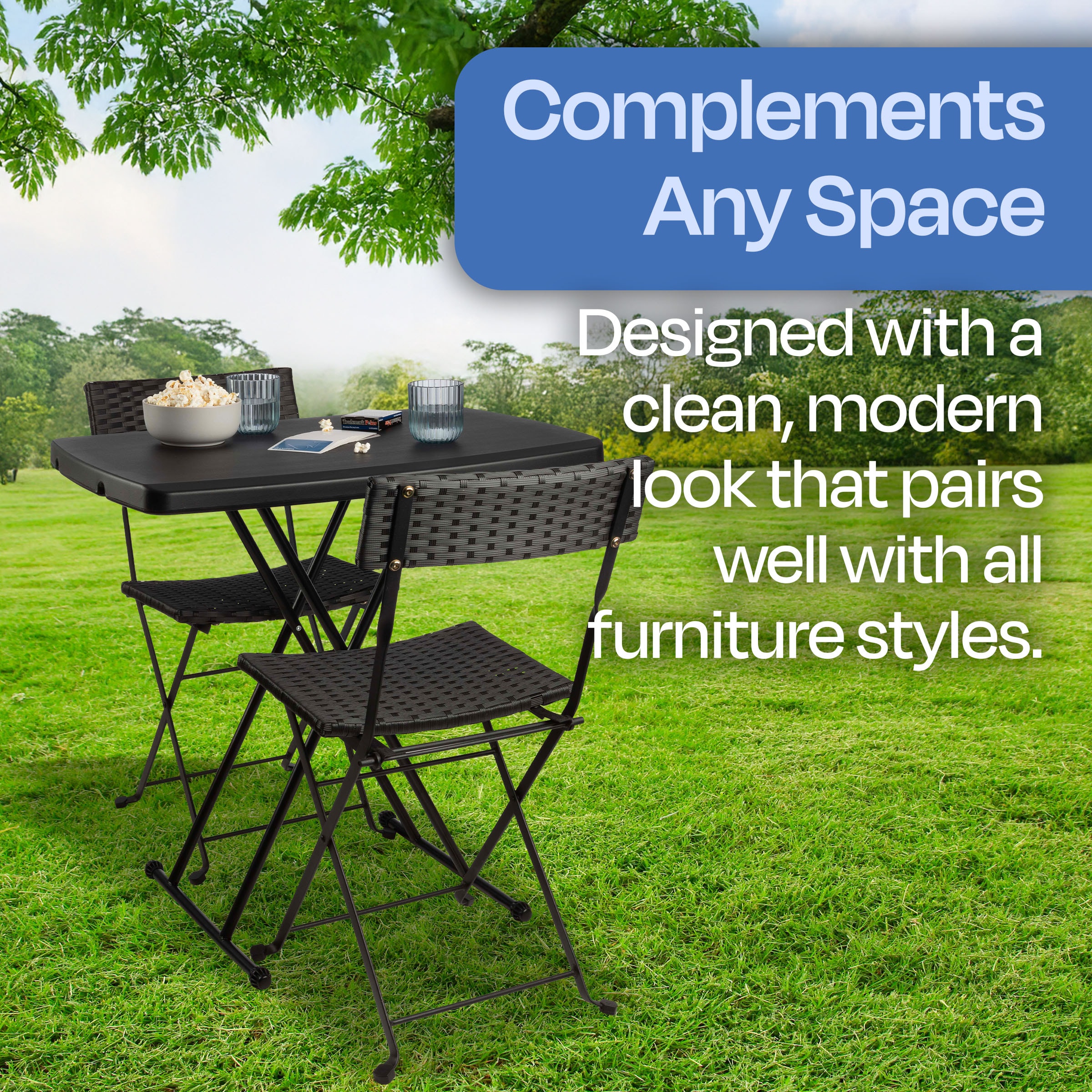 Hastings Home 80-OUTFT-3 Folding-Tables - View #4