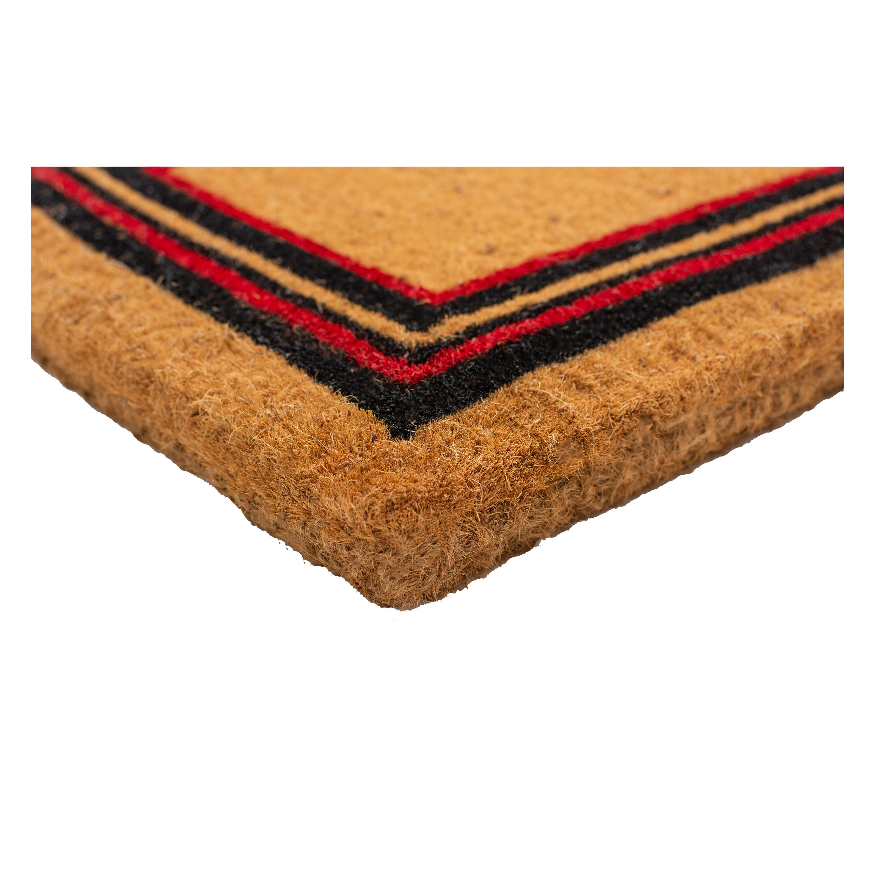 Extra-Thick Natural Coir Monogrammed Outdoor Doormat, 18" x 30"