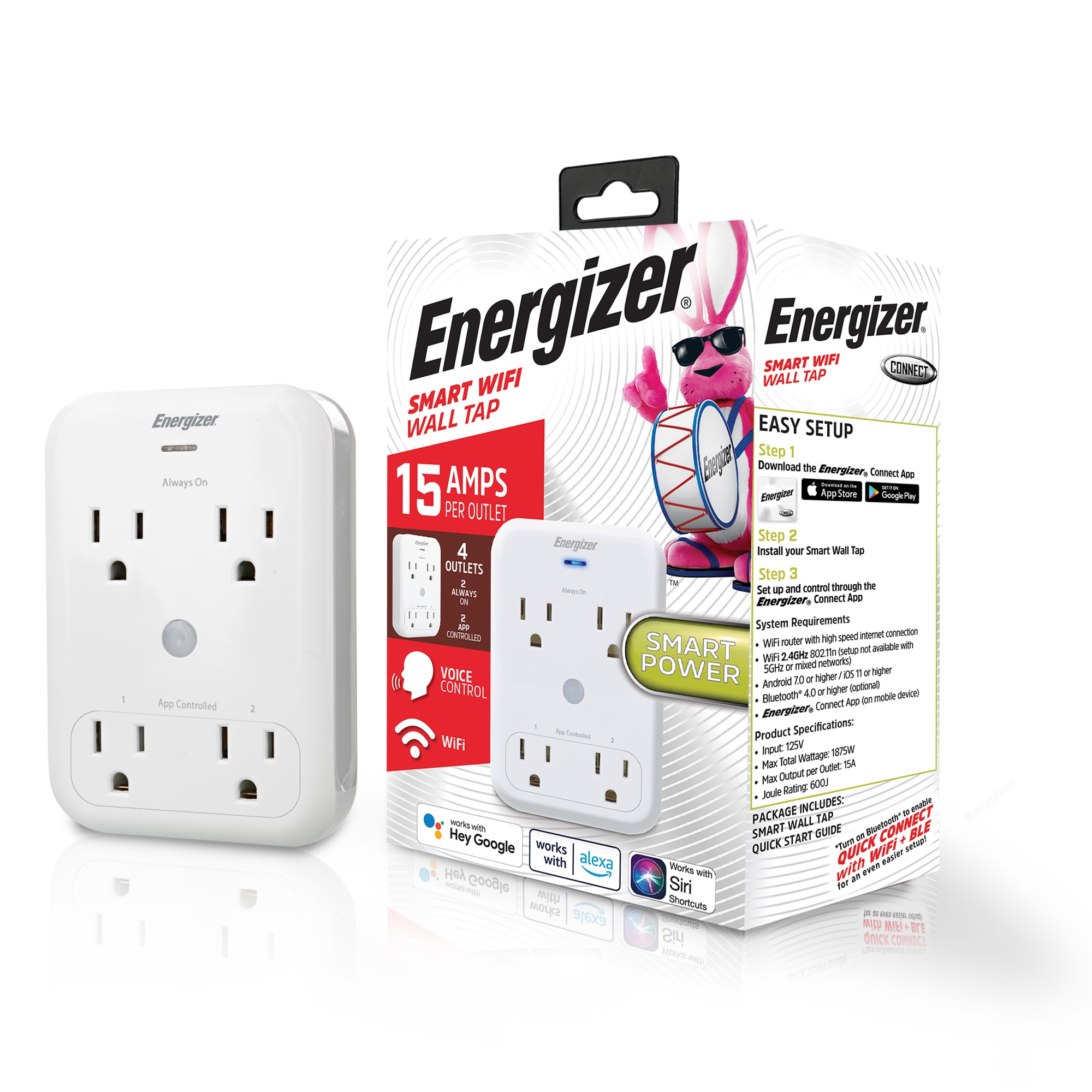 Enbrighten 125-Volt 1-Outlet Indoor Smart Plug Lowes.com