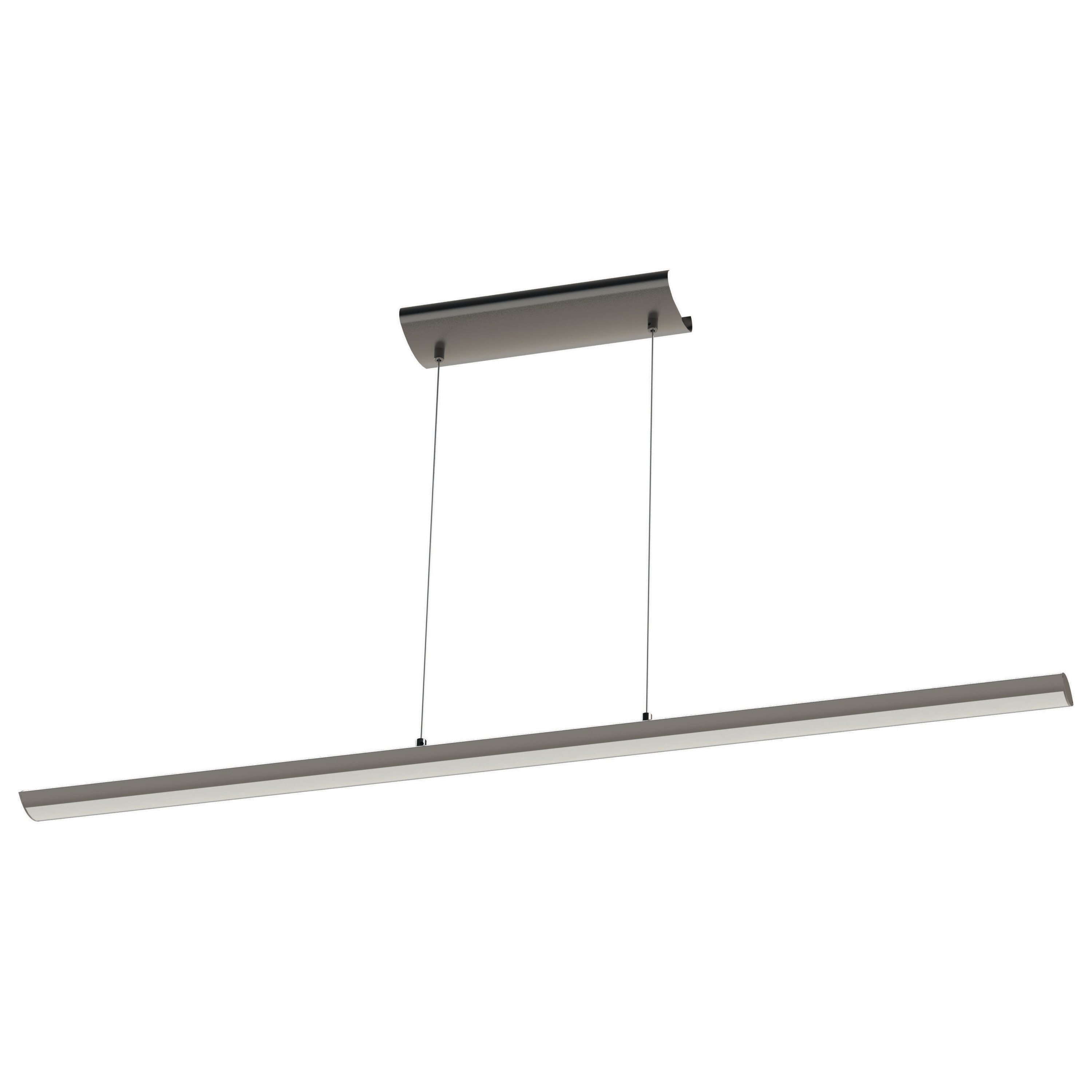 EGLO 93896A Pellaro 3-Light Matte Black Modern/Contemporary Linear LED Mini Hanging Pendant Light