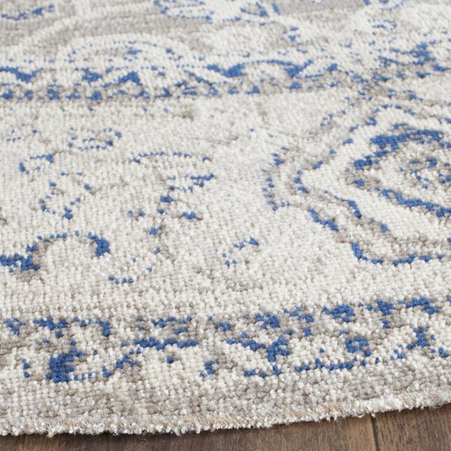 Safavieh Patina Mimue 7 x 7 Taupe/Ivory Round Indoor Abstract Vintage Area Rug Safavieh Patina Mimue 7 x 7 Taupe/Ivory Round Indoor Abstract Vintage Area Rug