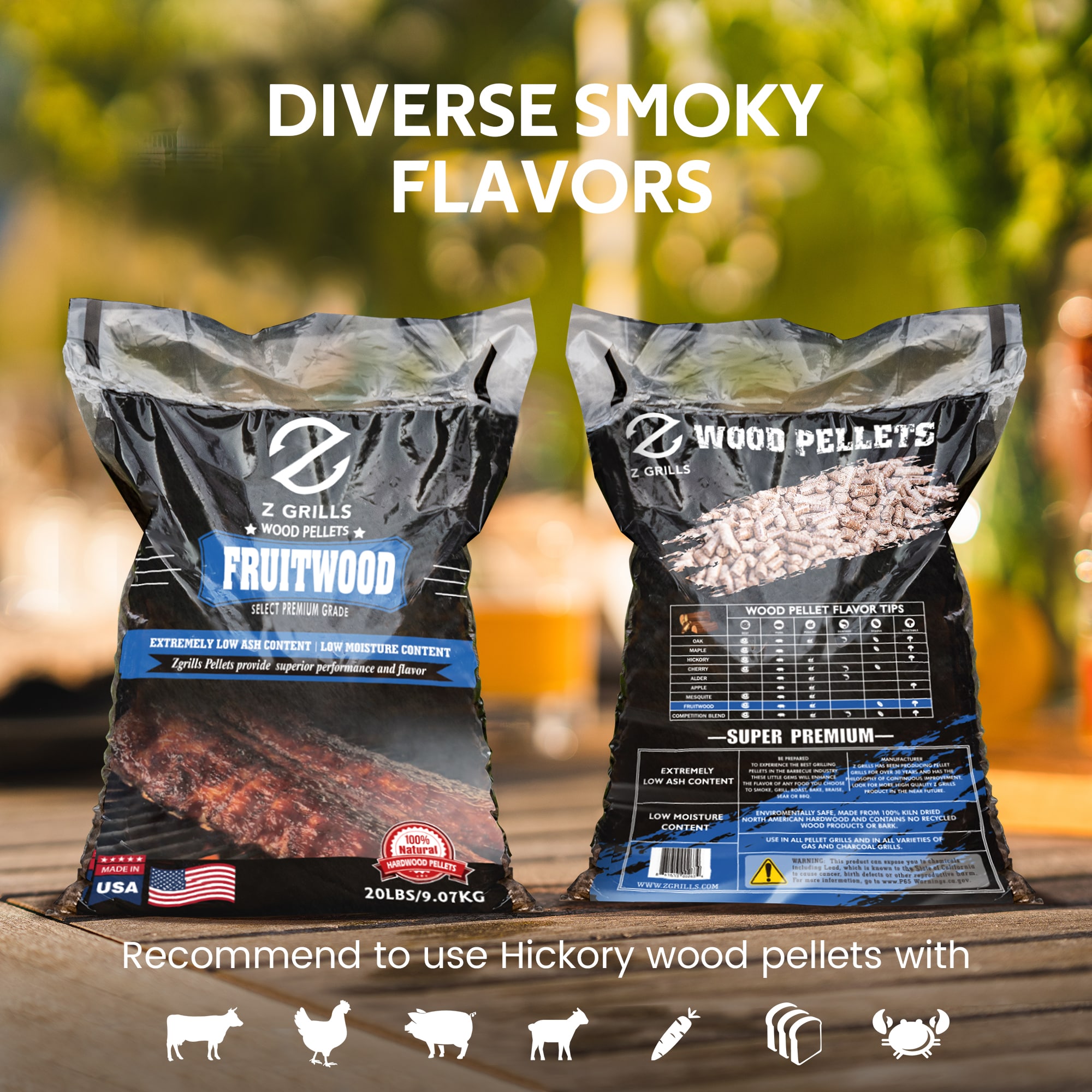 Z GRILLS WP-FRUITWOOD-20 Grilling-Pellets - View #3