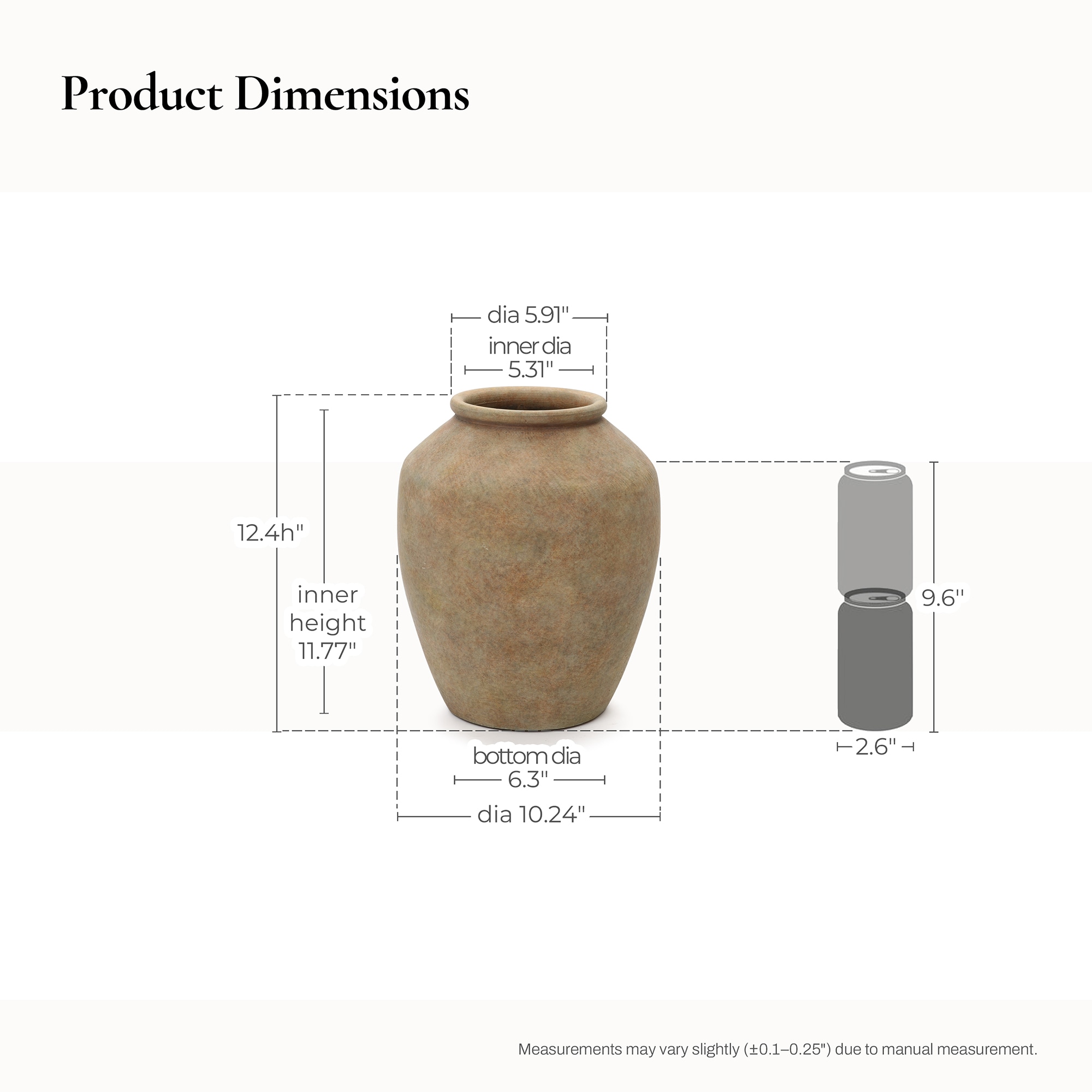 LuxenHome WHD2589-L Decorative-Accessories - View #3