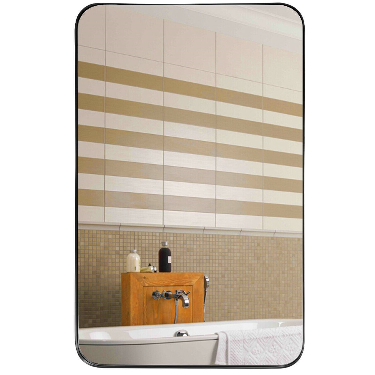 WELLFOR OUG67282BK Framed-Bath-Mirrors - View #10