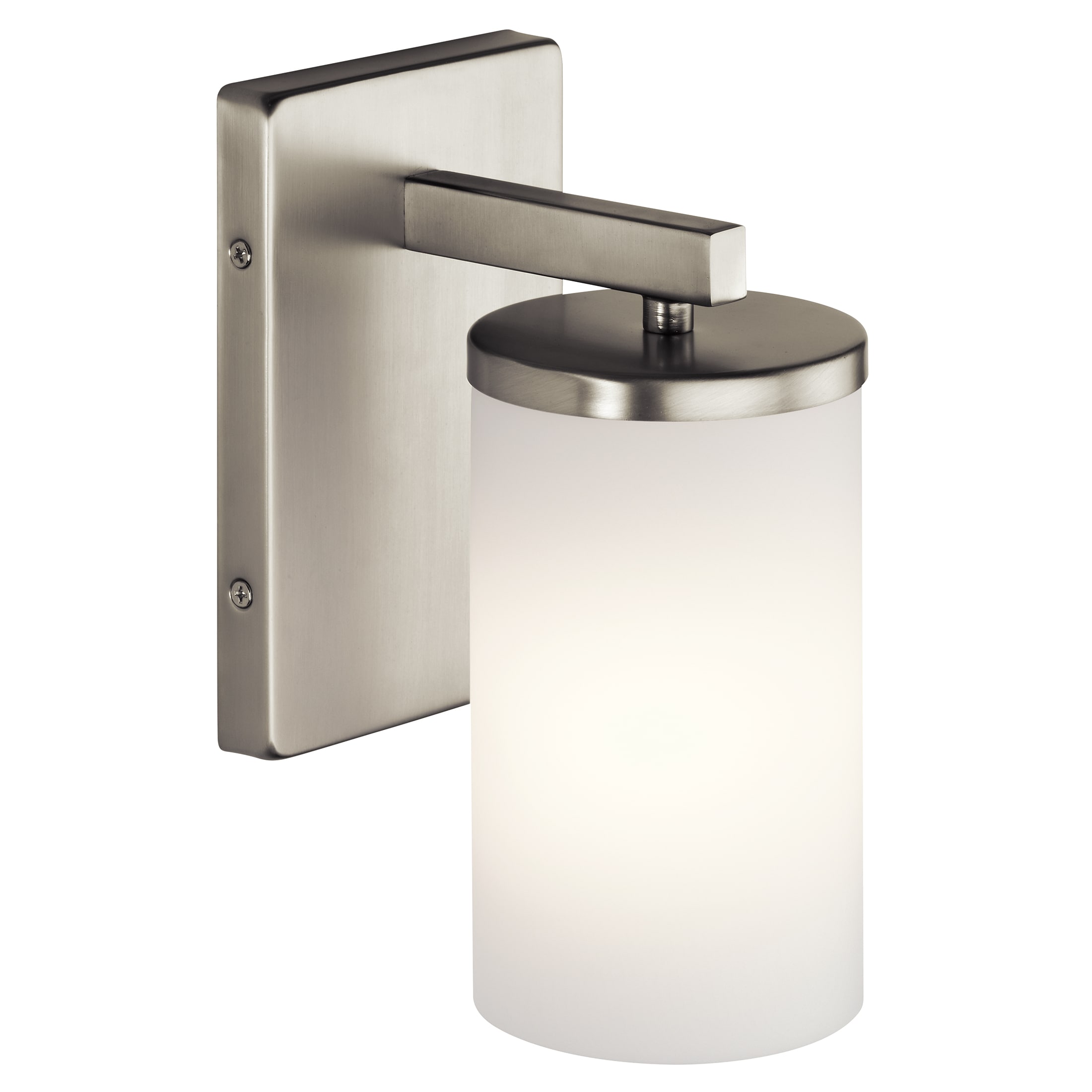 Kichler Crosby 4.5-in 1-Light Nickel Modern/Contemporary Vanity Light ...