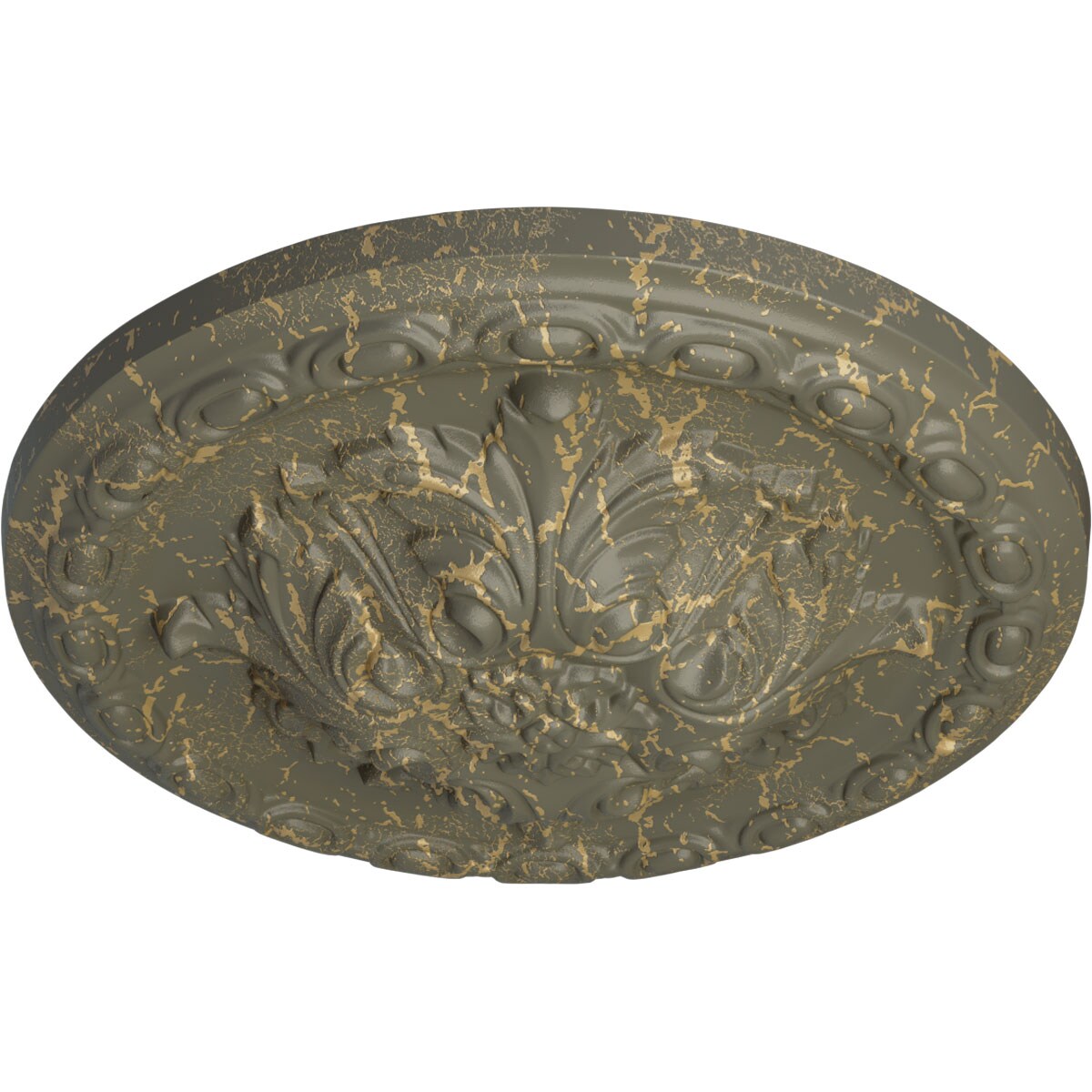 Ekena Millwork CM11ACWHC Ceiling-Medallions - View #2