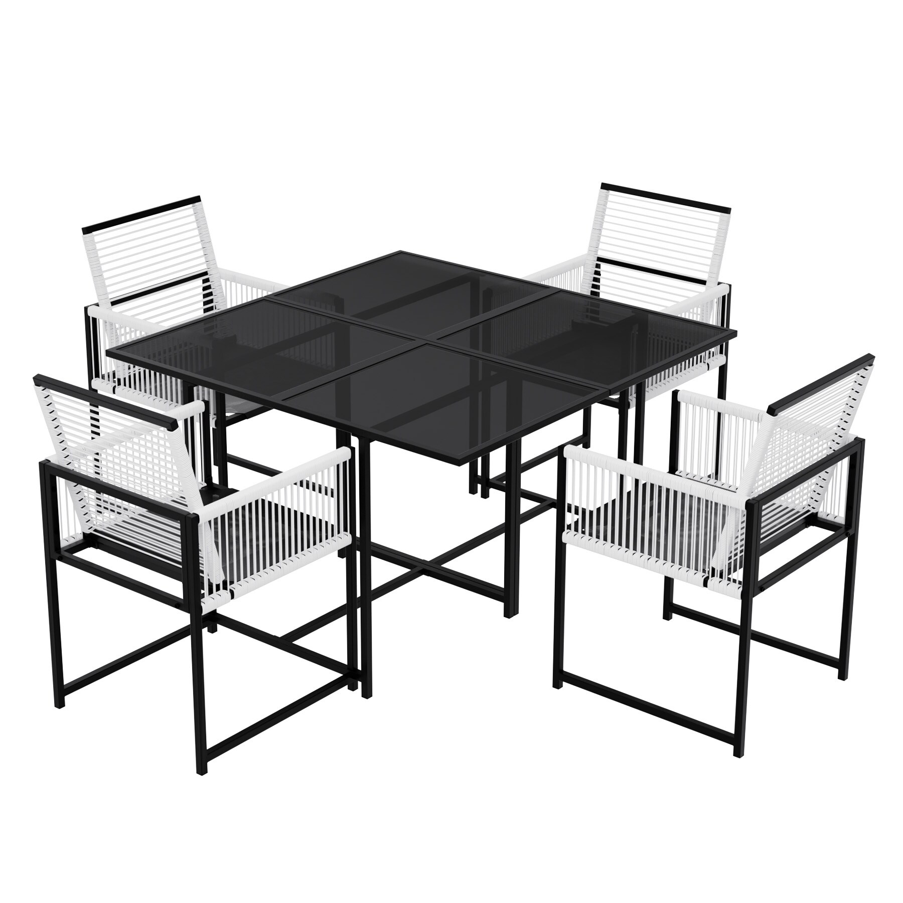 Serwall 3-TBZY 3-piece Rattan Outdoor Dining Set