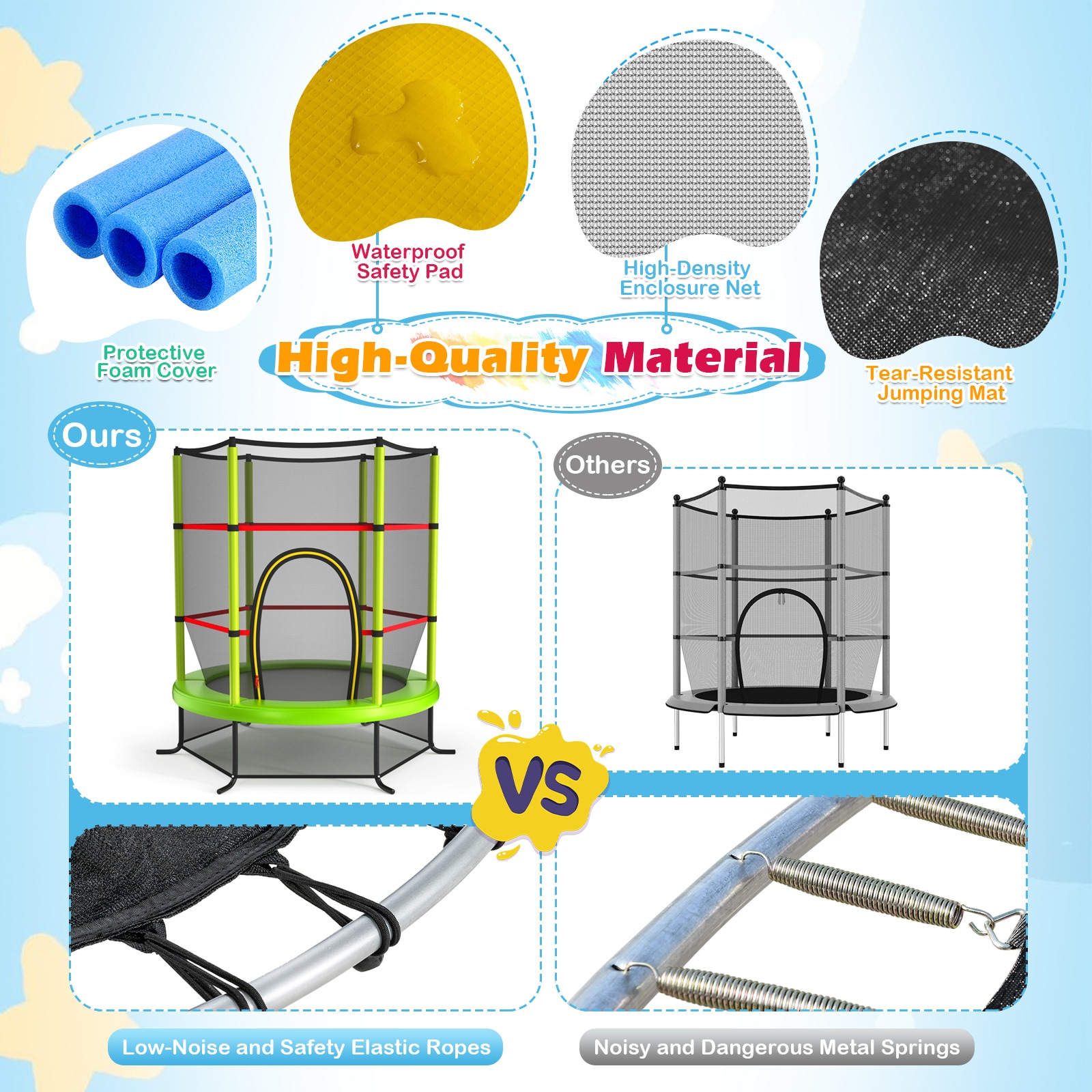 Slickblue D-CO-NG25001WT trampolines - View #5