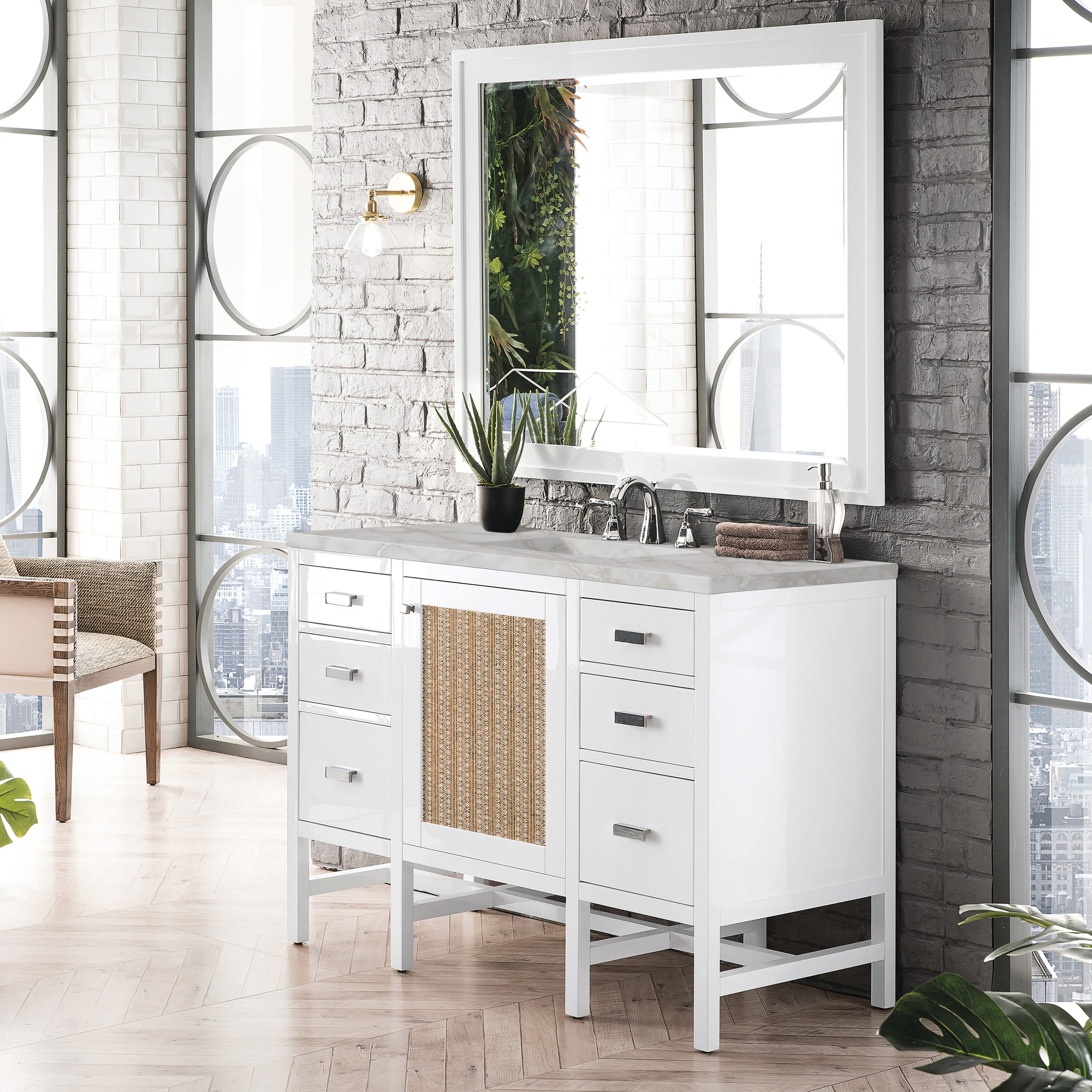 James Martin Vanities E444-V48-GW-3VSL Bath-Vanity-Combo - View #5
