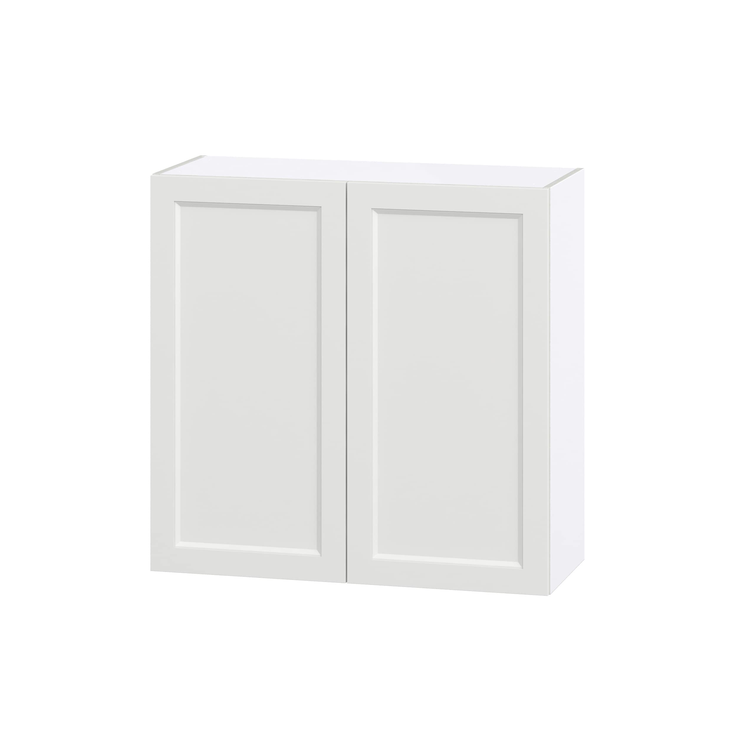 Hugo&Borg Riviera 36-in W x 30-in H x 14-in D Bright White Wall Fully Assembled Cabinet (Recessed Panel Shaker Door Style)