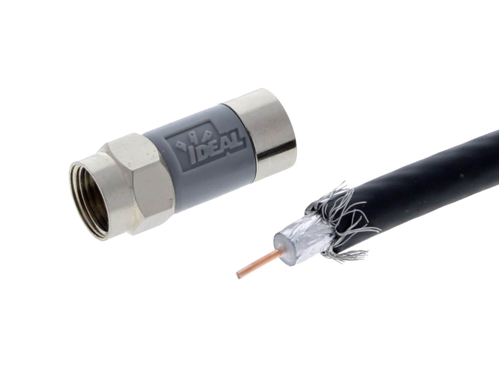 Coaxial Cable (Coax Cable) 6ft with Easy Grip Connector Caps