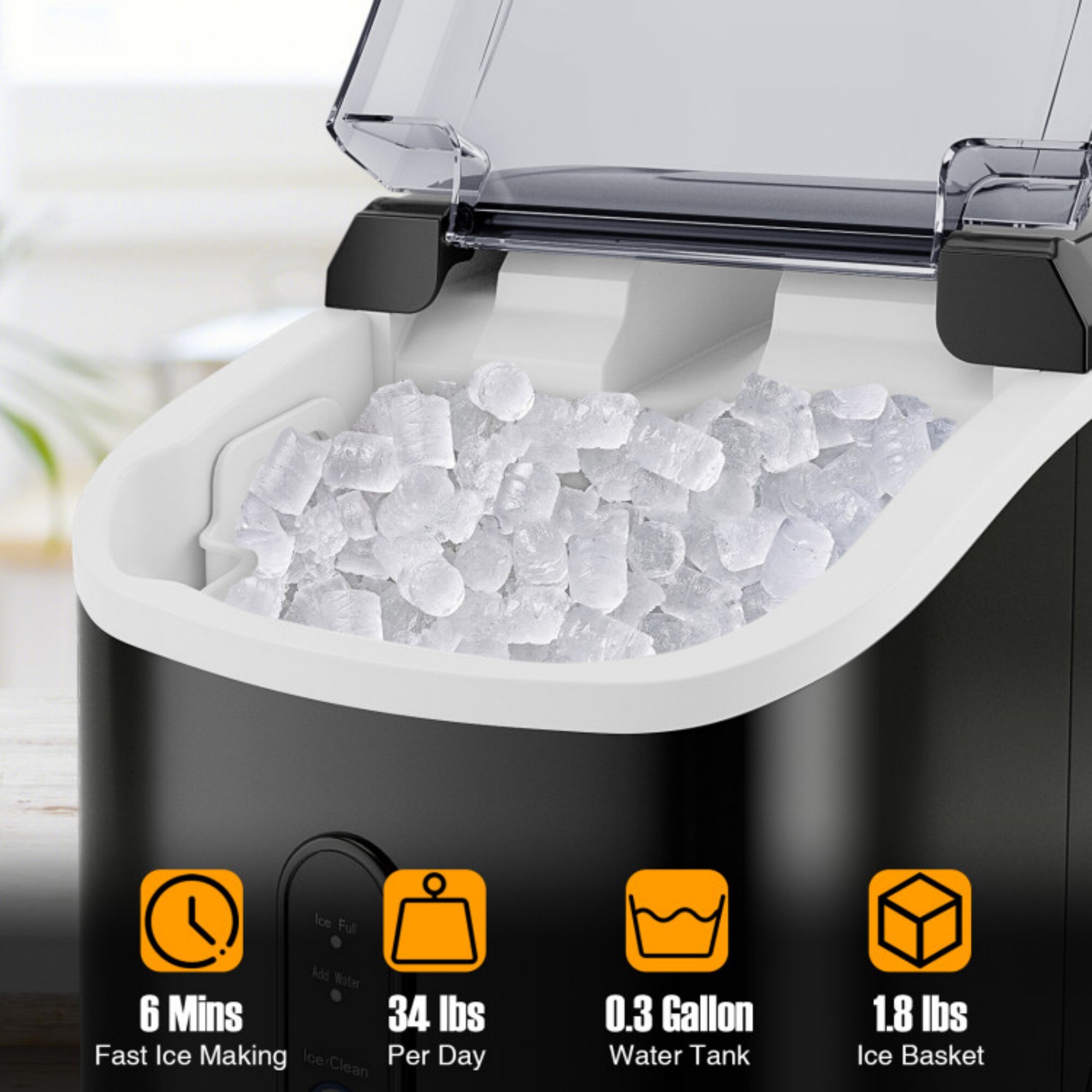 LUCKY ONE LO-ES10294USBK Ice-Makers - View #3