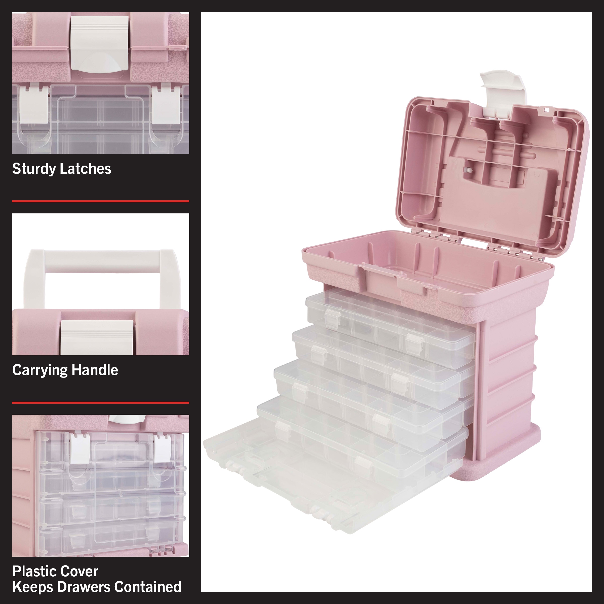 Stalwart Tool Organizer 4-Compartment Plastic Small Parts Organizer in the  Small Parts Organizers department at