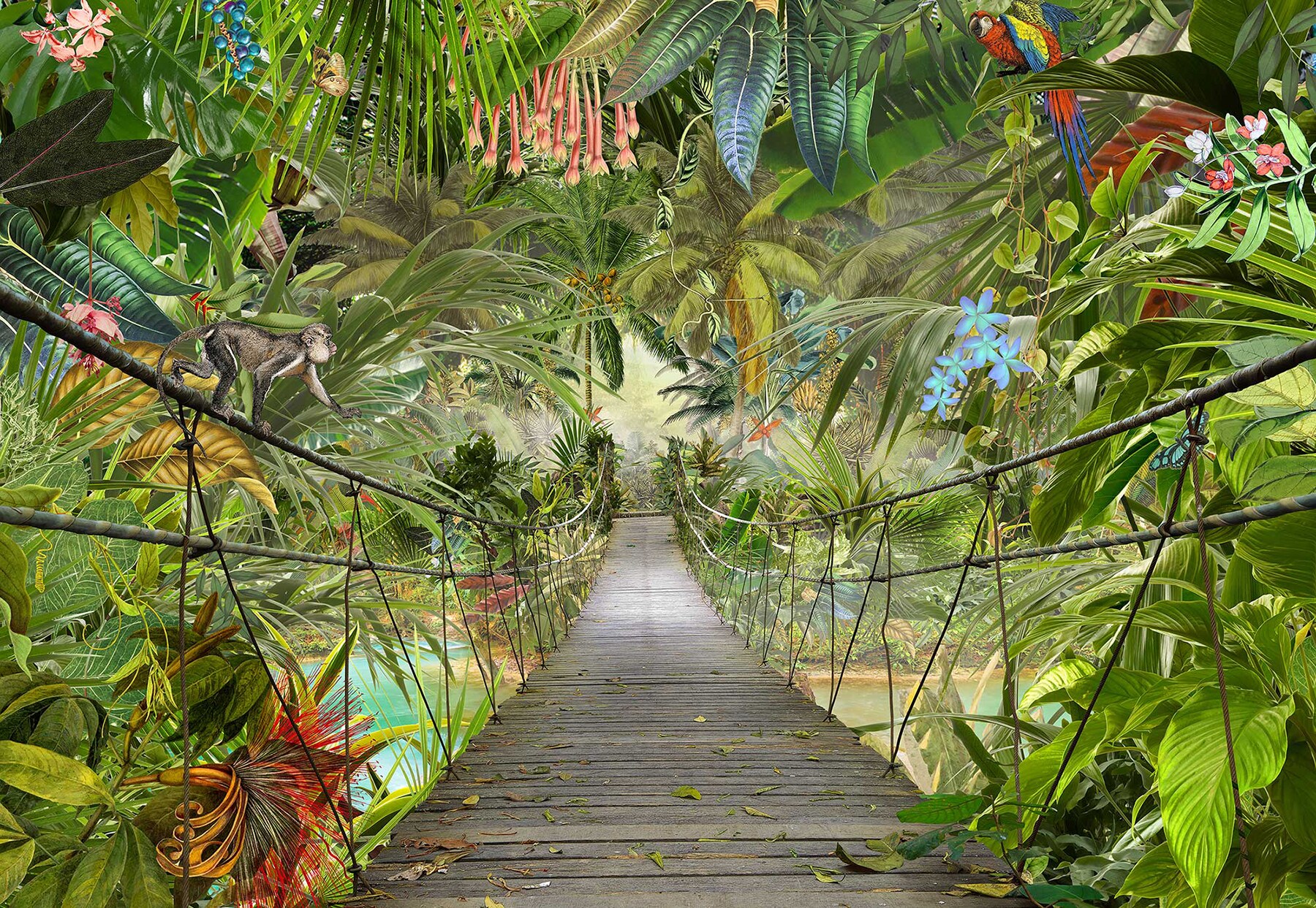 Rope Bridge Mural Sample