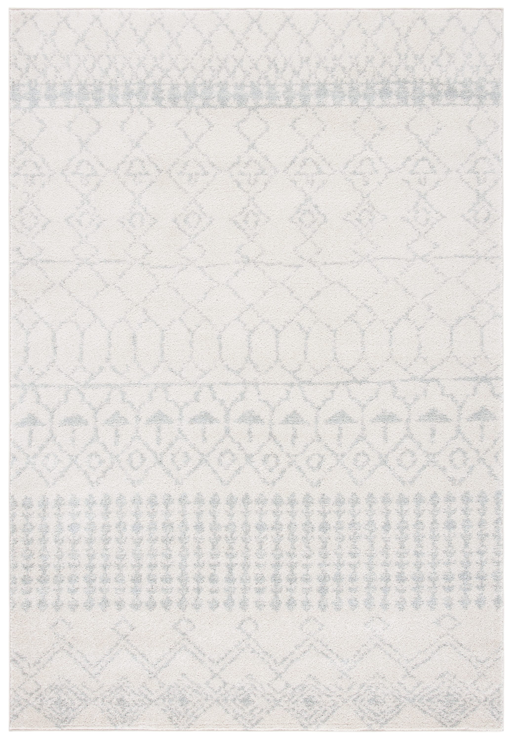Safavieh TUL229D-5 Tulum Artesia 5 x 8 (ft) Loomed Polypropylene Ivory/Light Gray Rectangular Indoor Distressed/Overdyed Bohemian/Eclectic Area rug
