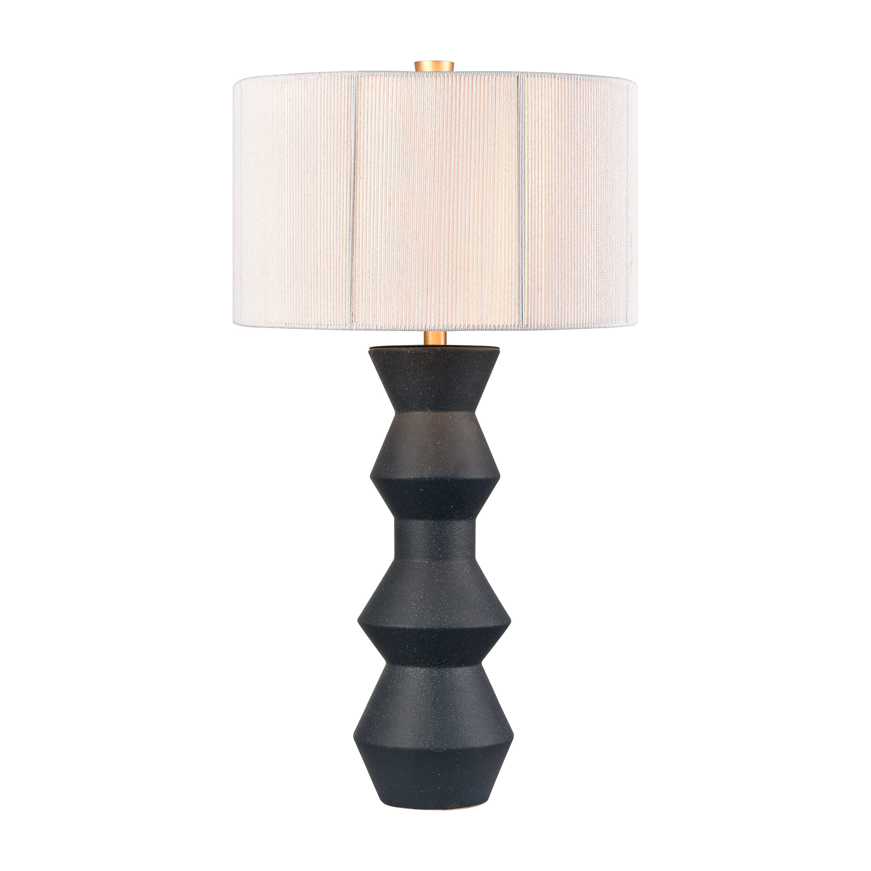 Westmore by ELK Lighting LW-202331346 Main 10-in Navy Glazed LED 3-way Table Lamp with Fabric Shade
