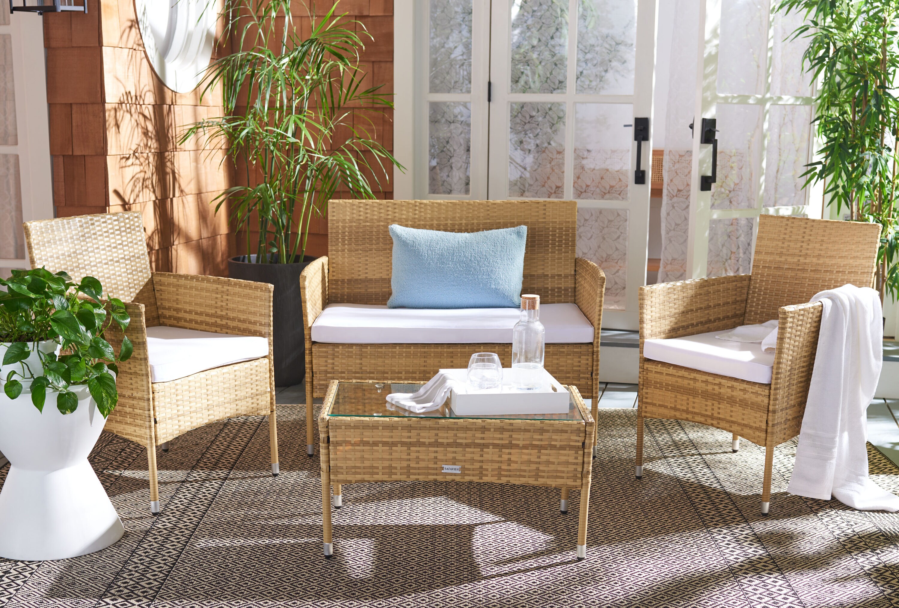 Safavieh PAT7504D Patio-Conversation-Sets - View #8