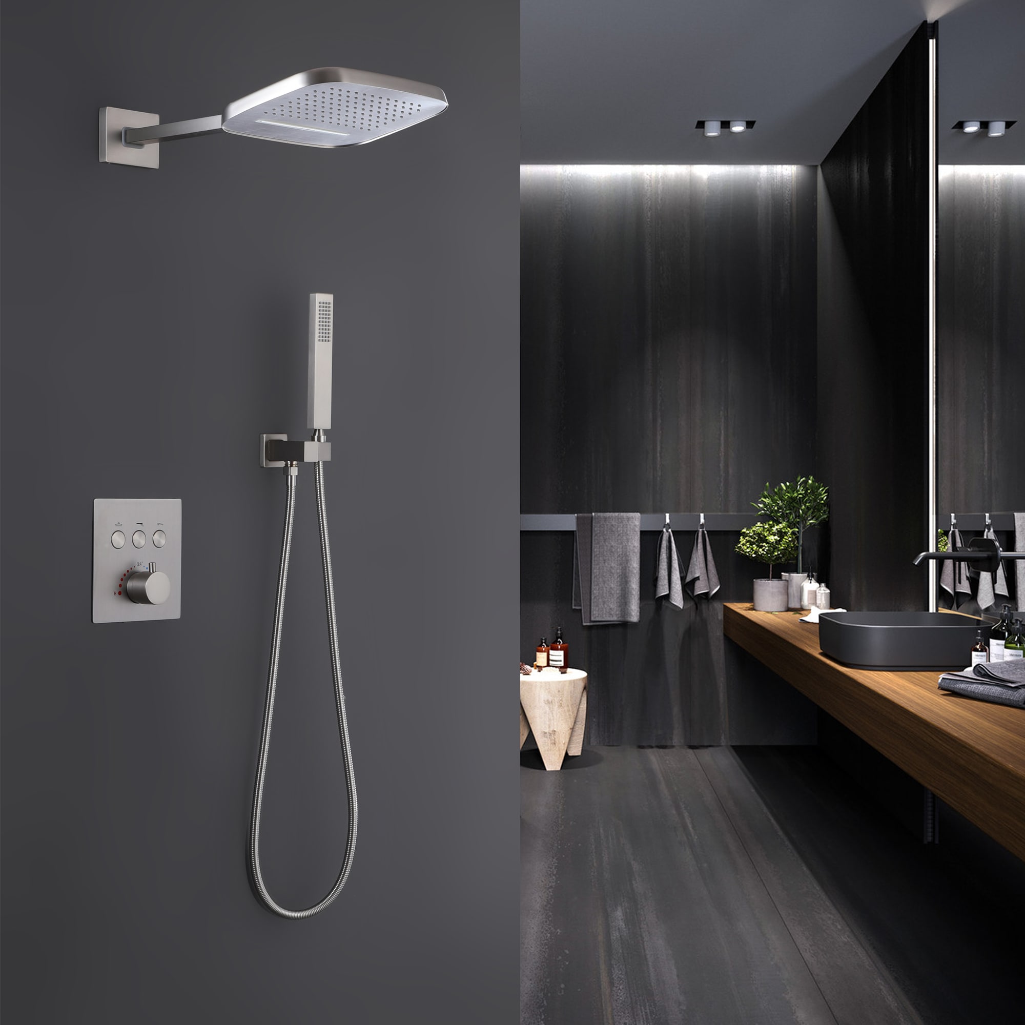 WELLFOR WB-0907 Showerhead-Bar-Panels - View #3