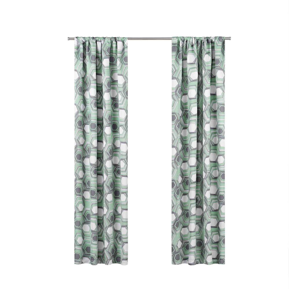 Eclipse 17266037063MNT 63-in Mint Polyester Blackout Rod Pocket Single Curtain Panel