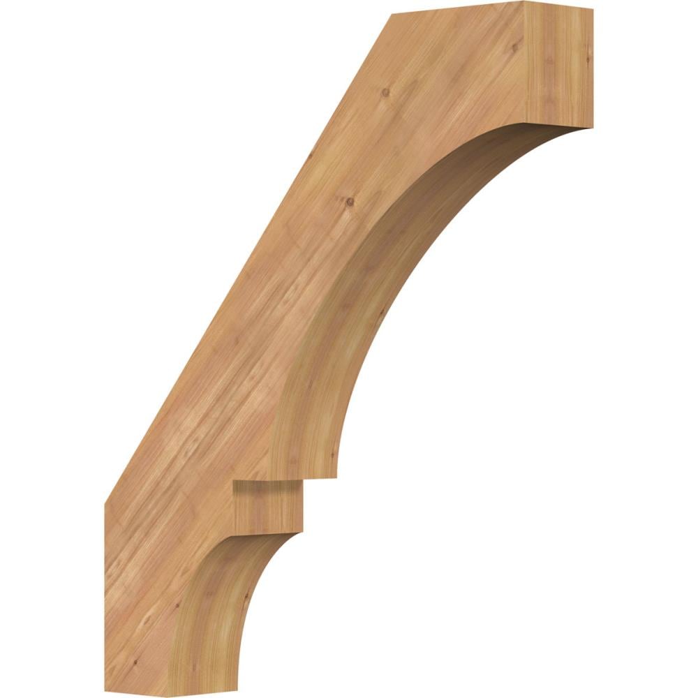 Ekena Millwork BRC06X30X36BOA00SWR 5-1/2-in x 30-in x 36-in Western Red Cedar Unfinished Wood Balboa Smooth Knee Brace