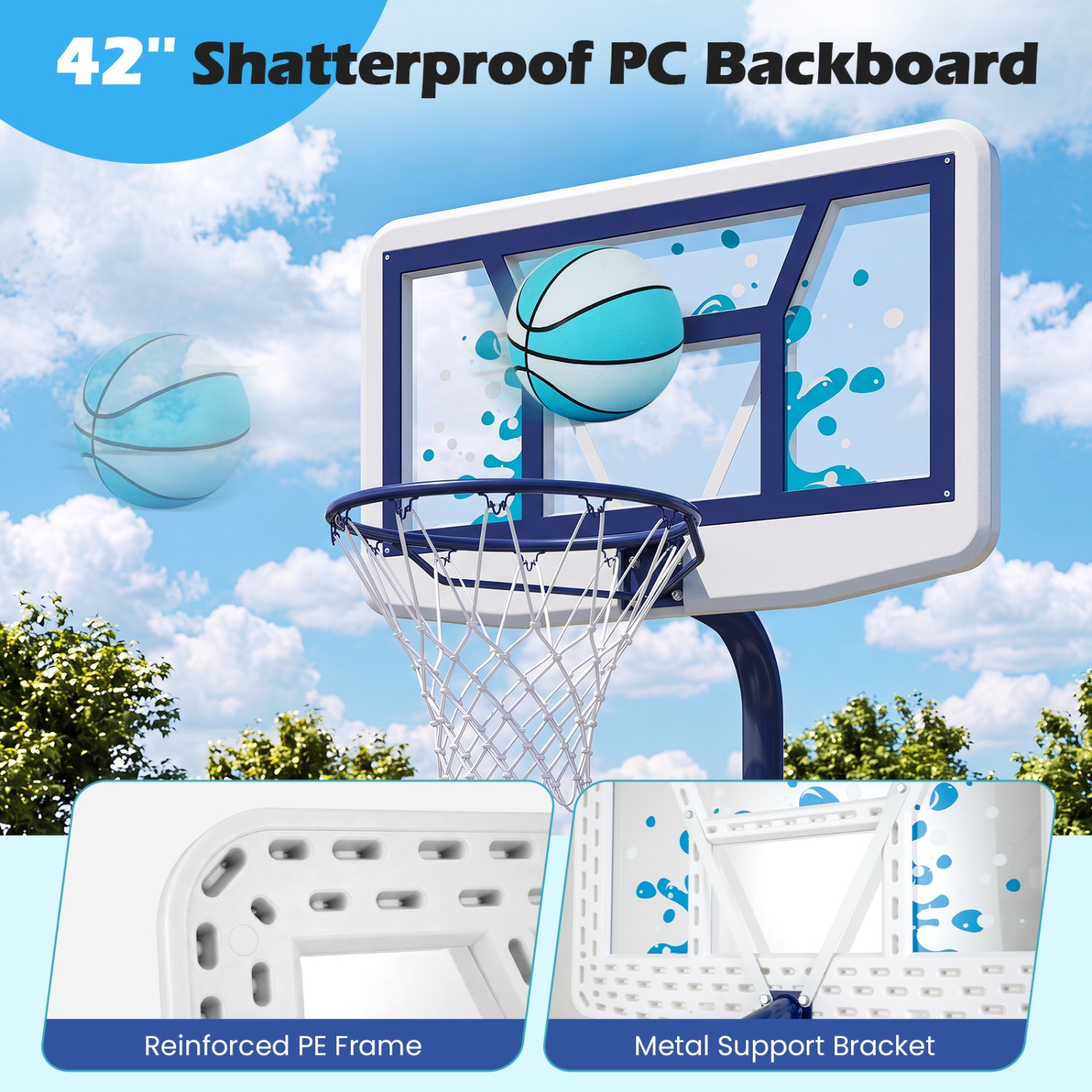 Slickblue D-CO-YN51983PS Basketball-System - View #4