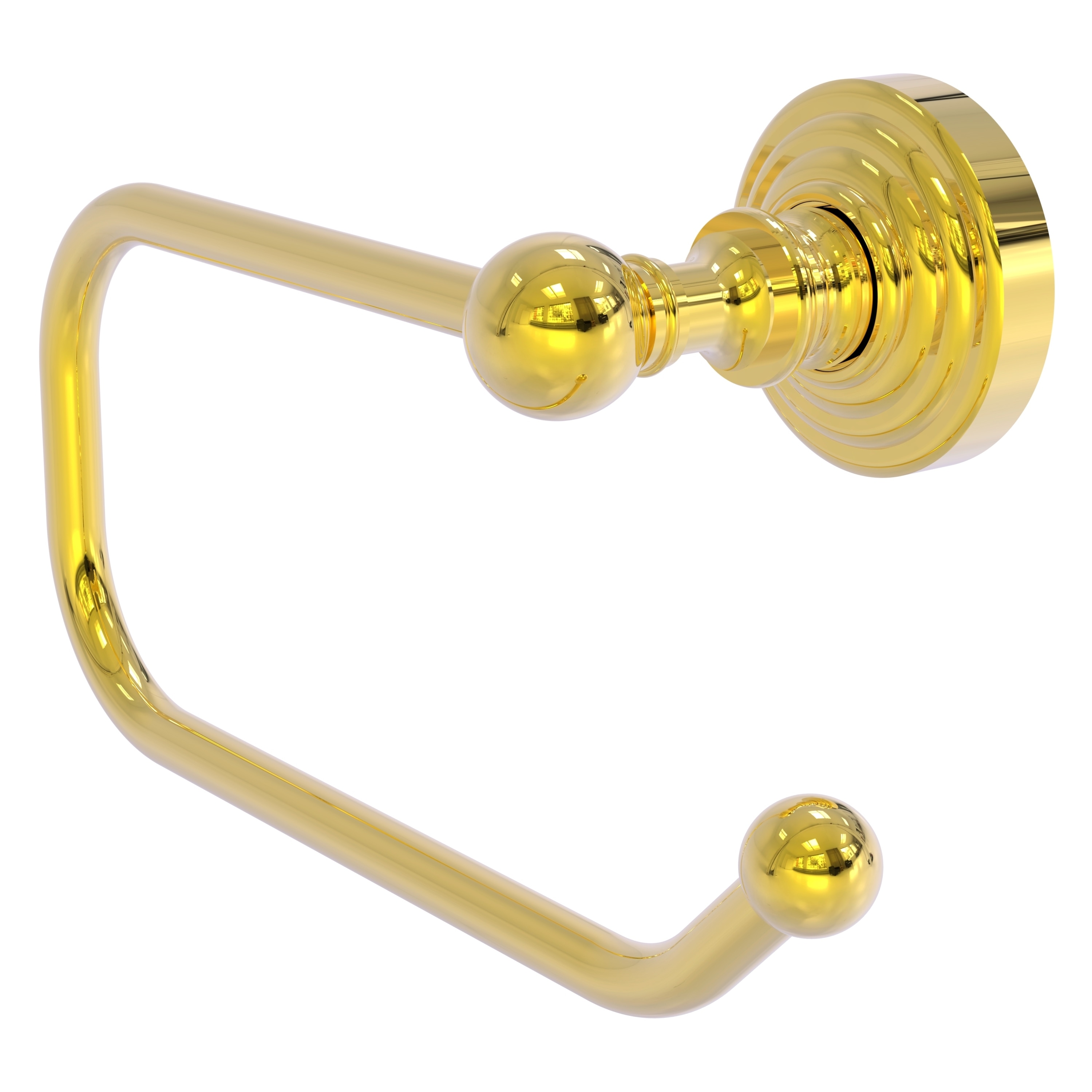 Allied Brass Waverly Place Polished Brass Wall Mount Single Post Toilet  Paper Holder in the Toilet Paper Holders department at