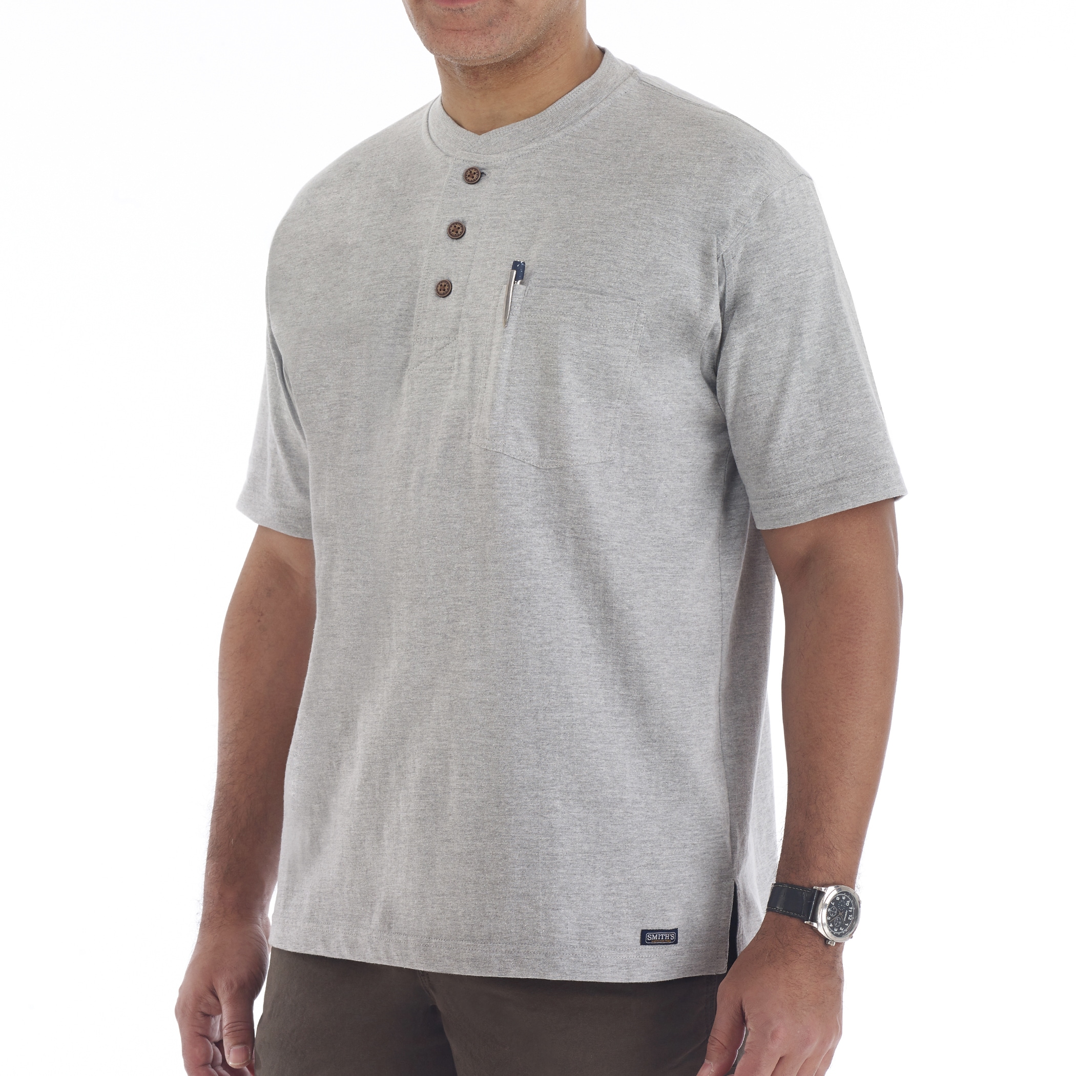 Smith's Workwear S4643LT-HTRGR-XXL Tops-Shirts - View #2
