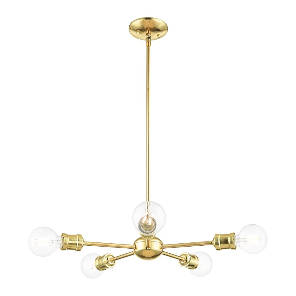 Lansdale Polished Brass 5-Light Sputnik Chandelier