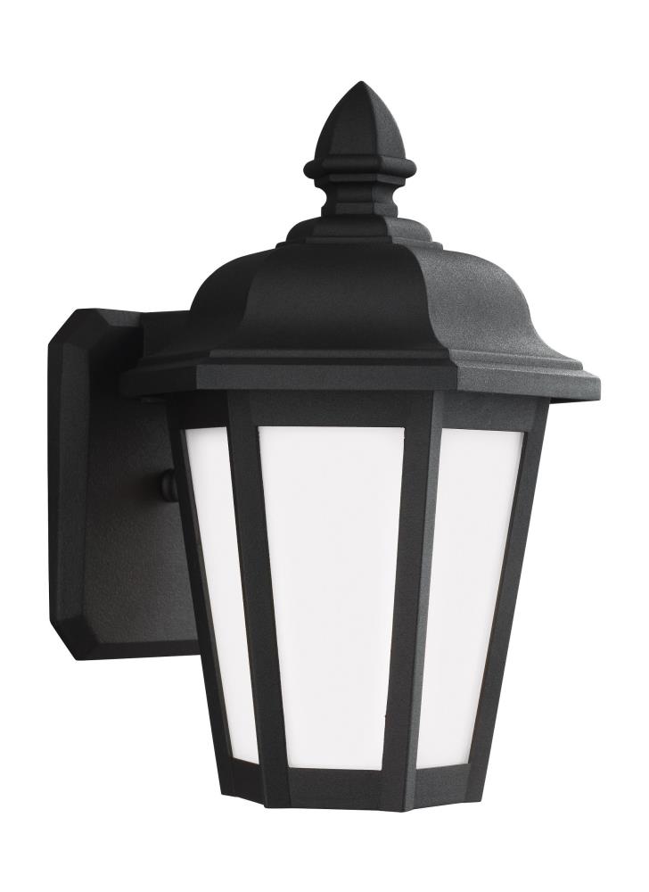 Generation Lighting 89822-12 Brentwood 1 -Light 10.25-in H Satin Black Hardwired Outdoor Wall Light