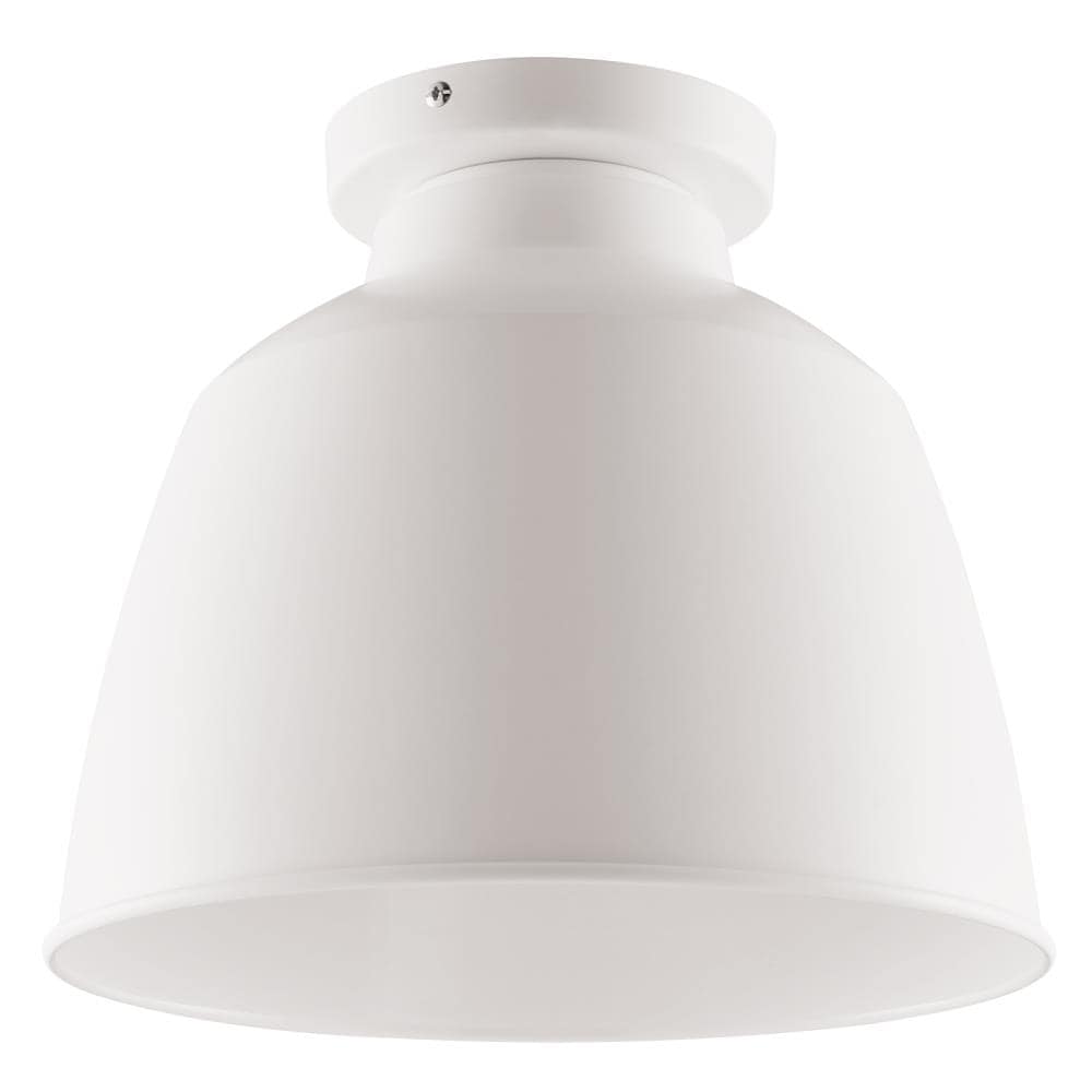 Boston Loft Furnishings ATG5928 Arlenta 1 -Light 10.25-in Matte White Flush Mount Light