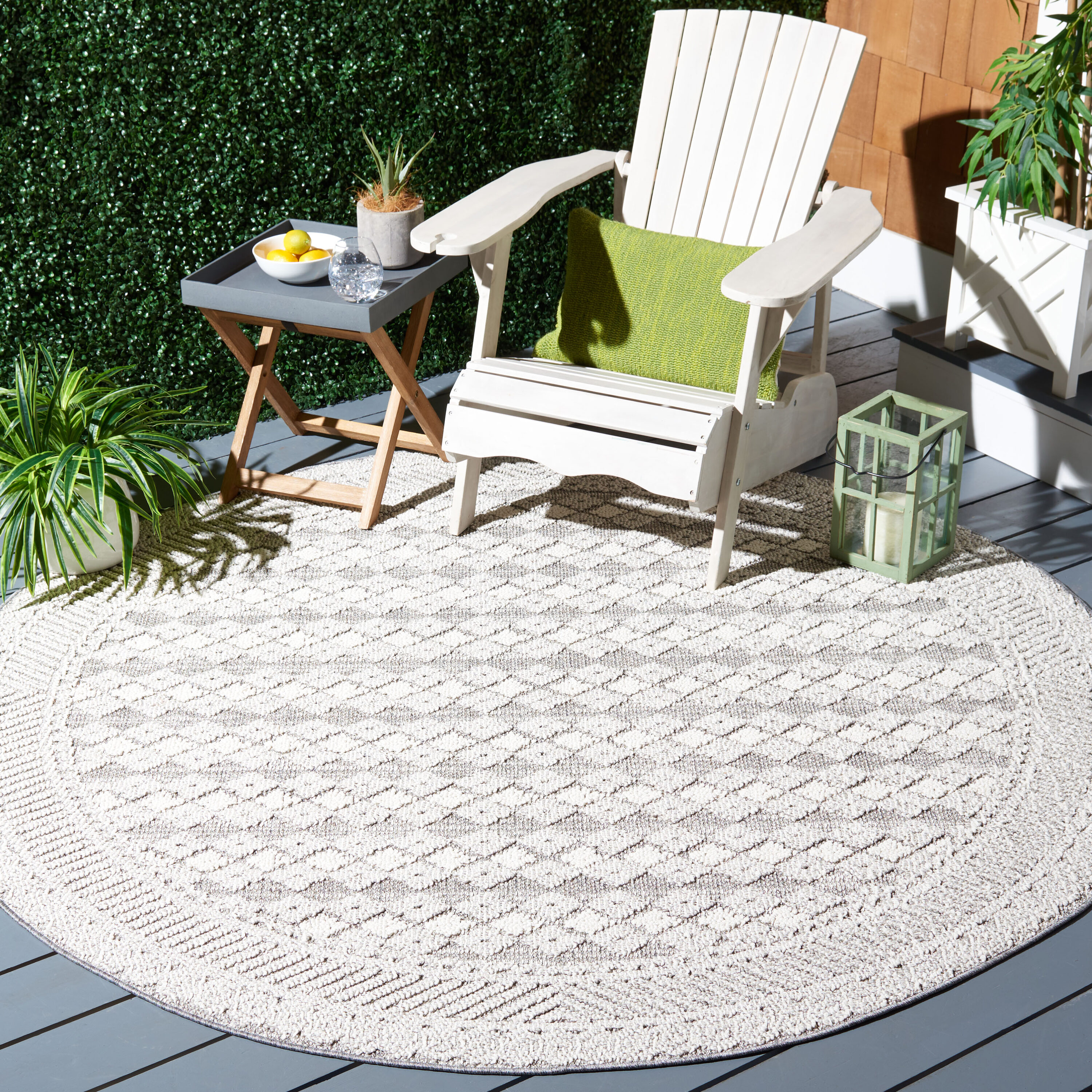  Round Large Jute Water Resistant Indoor Outdoor Rug 8 Foot -  Modern Outdoor Rugs for Patio, Entryway, Deck, Porch, Camping, RV - Outside  Area Rug : Patio, Lawn & Garden