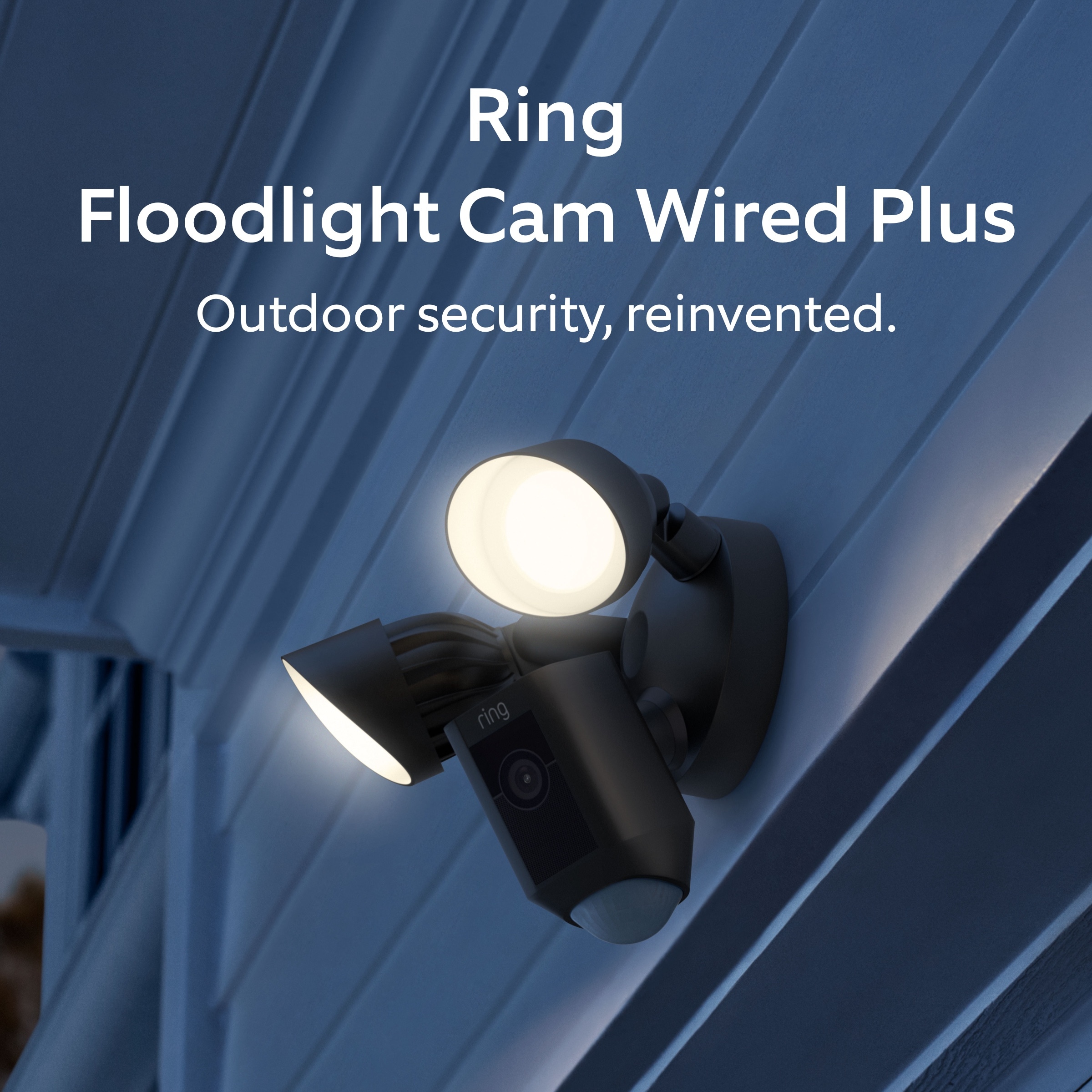 Ring Floodlight Cam Wired Plus – Smart Security Video Camera with 2 Motion-Activated LED Floodlights, 2-Way Talk, Color Night Vision, Black B08F6DWKQP Sansujyuku sansujyuku.com