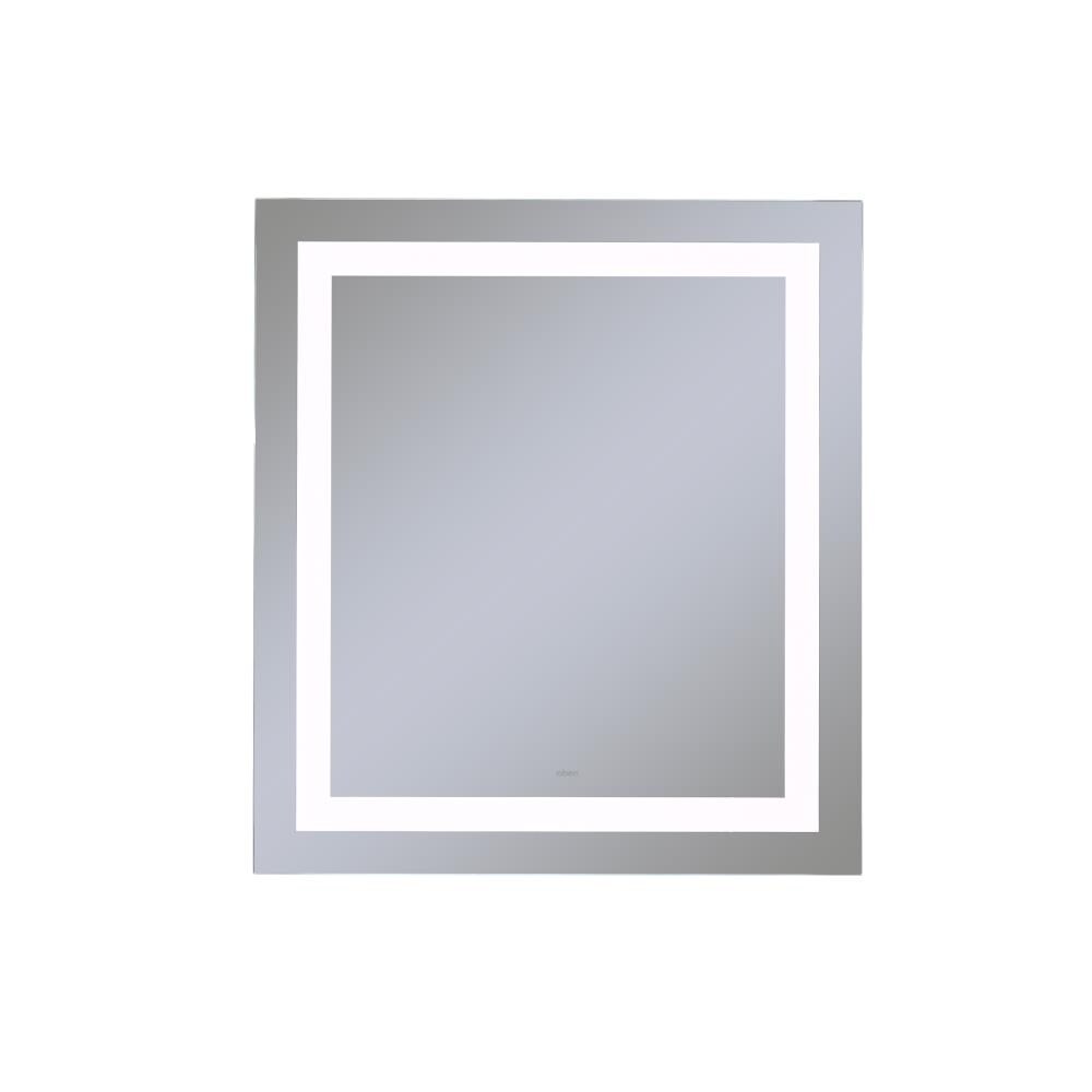 Robern YM3630RIFPD4 Vitality 36-in x 30-in Dimmable Lighted Fog Free Frameless Bathroom Vanity Mirror