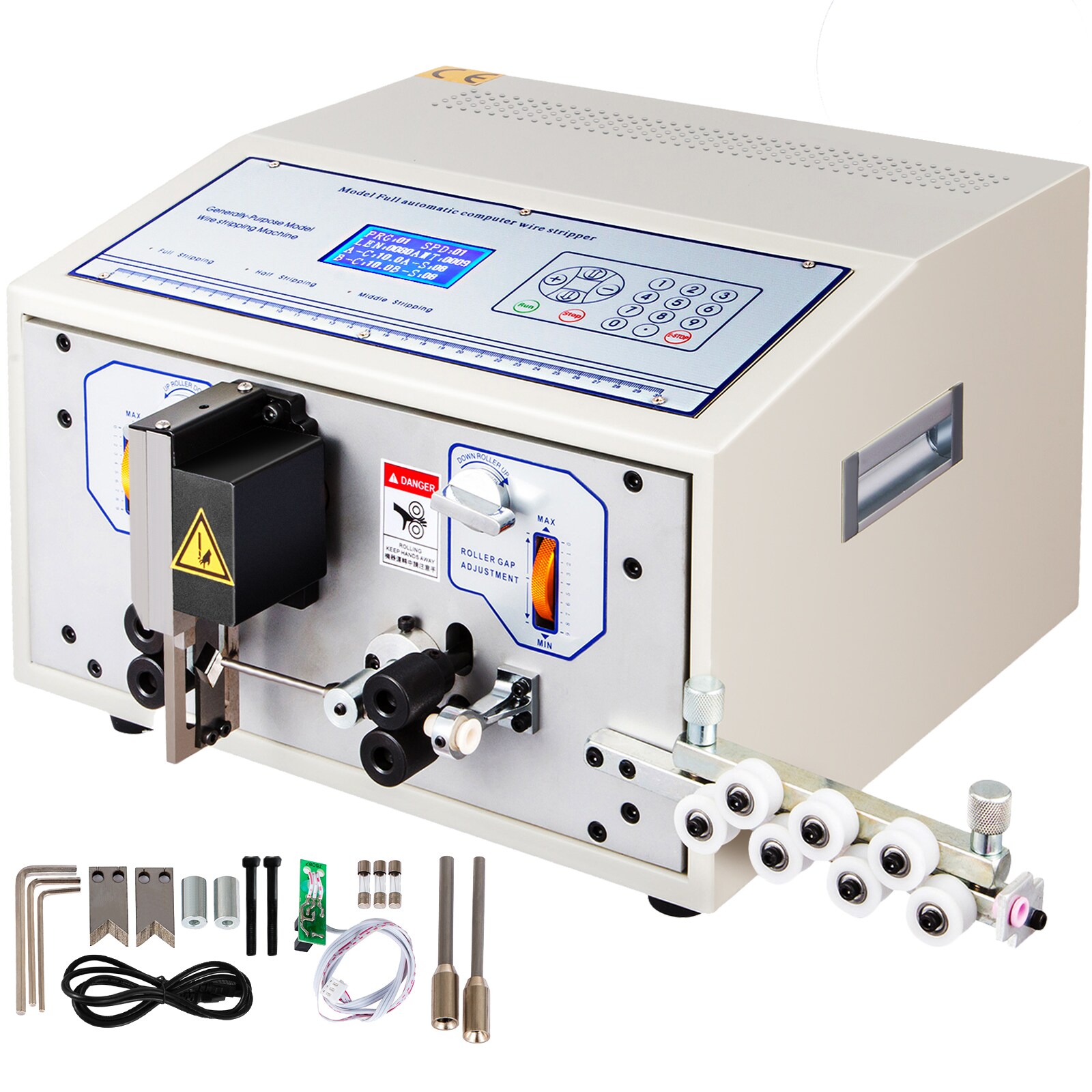 GIVIMO Automatic Wire Stripping Machine 0.1-4.5 mm Cable Stripper with 200W Motor LCD Display Scrap Copper Wire Peeler for PVC Teflon Silicone Cable