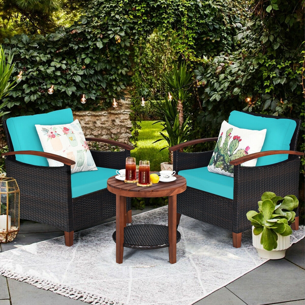 Forclover HYFE-65226TU Patio-Conversation-Sets - View #3