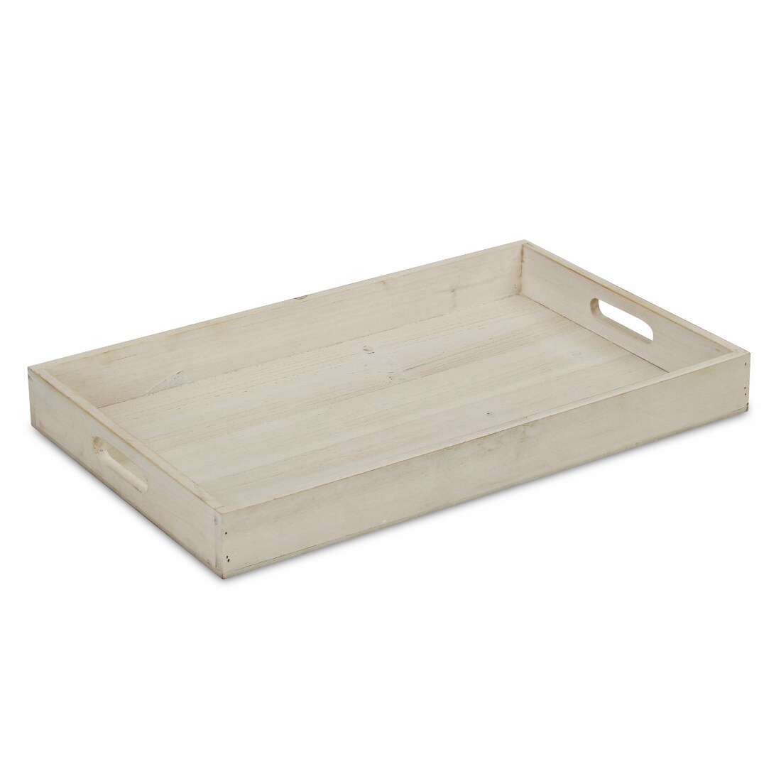 HomeRoots 2 In X 20 In White Rectangle Serving Tray In The Serving   48877543 