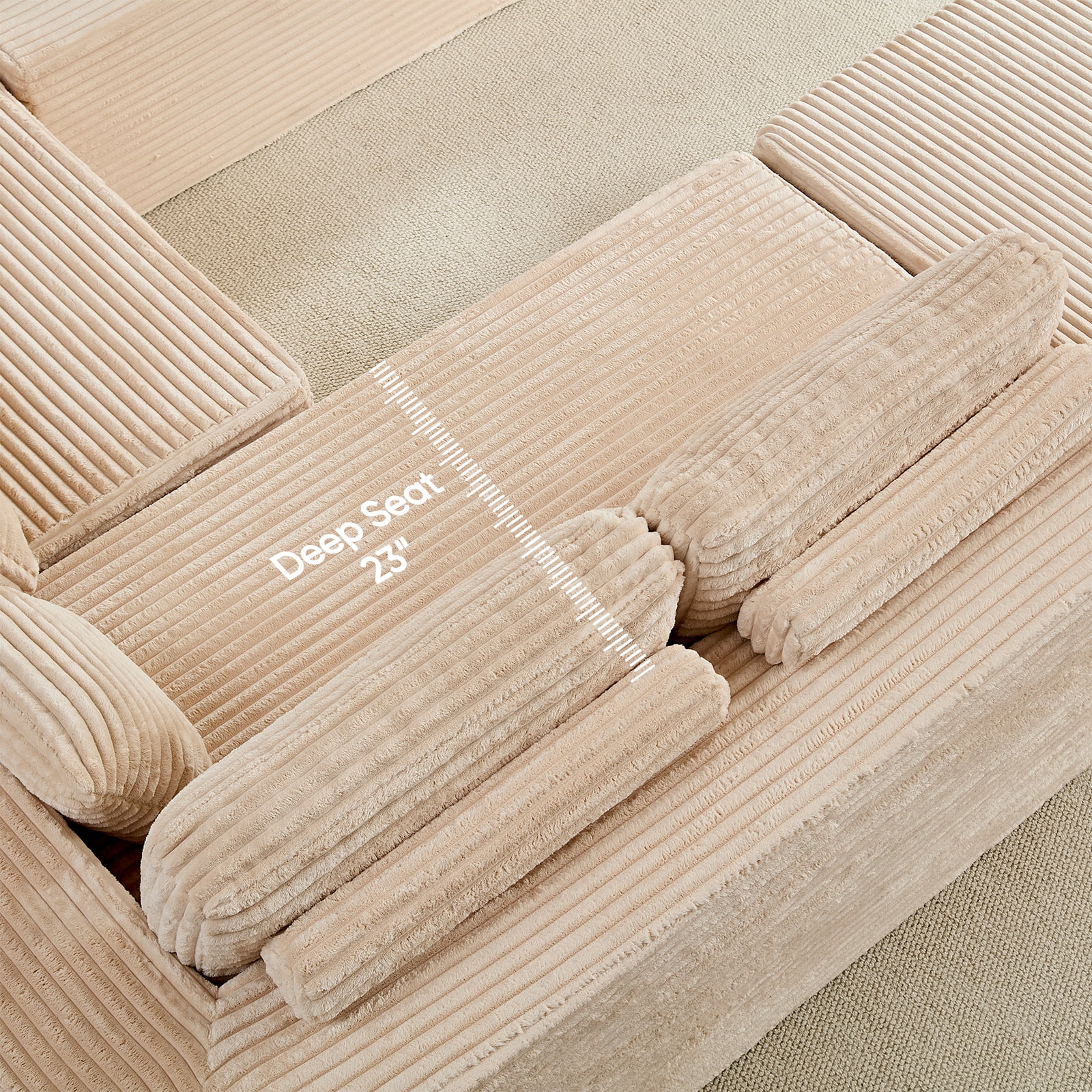 Mjkone LW11321-BEIGE Sofas-Loveseats - View #7