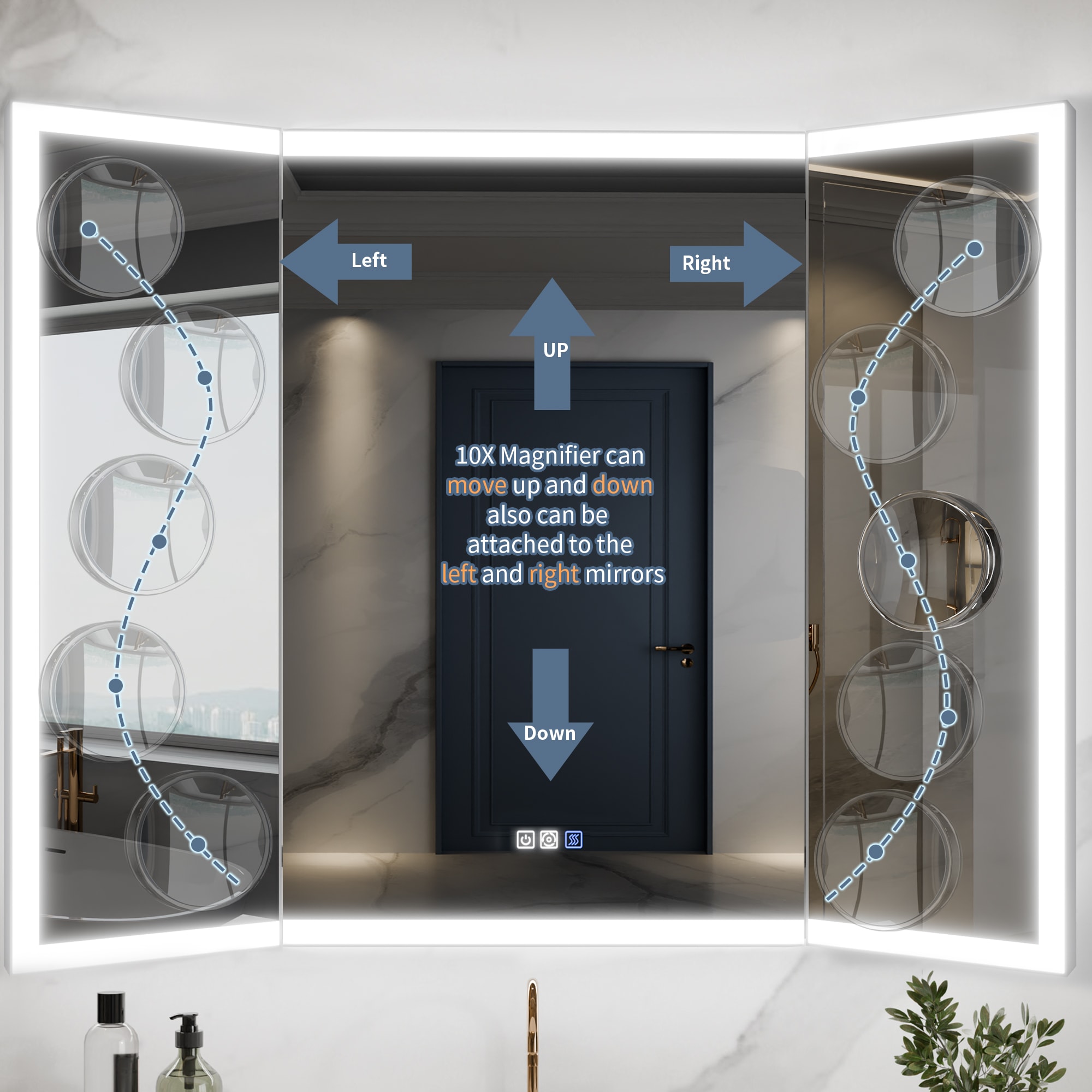 ExBrite EXBM5436V9FB Framed-Bath-Mirrors - View #8