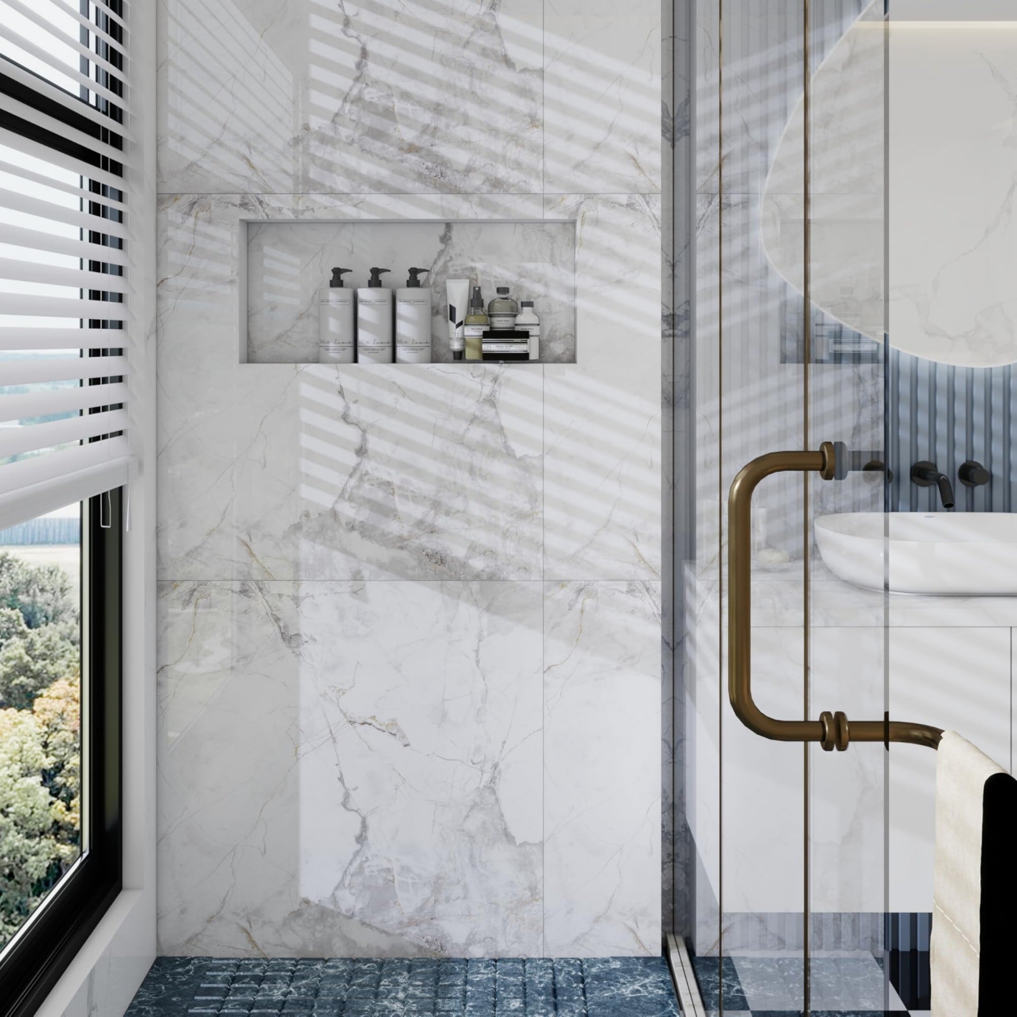 Wudkey L4-YE2I0H Shower-Wall-Surrounds - View #3