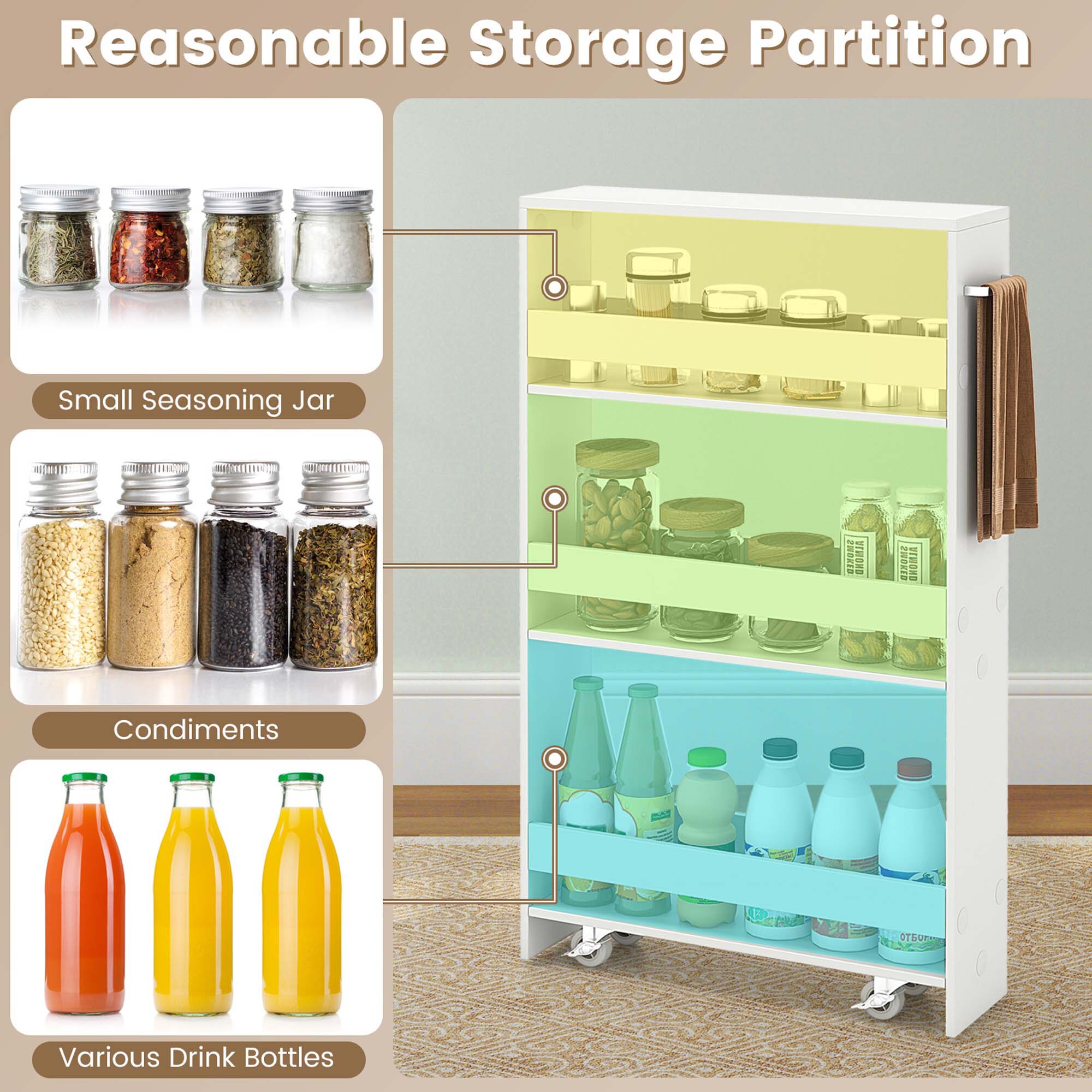 Costway HCST00099 Kitchen-Furniture - View #4