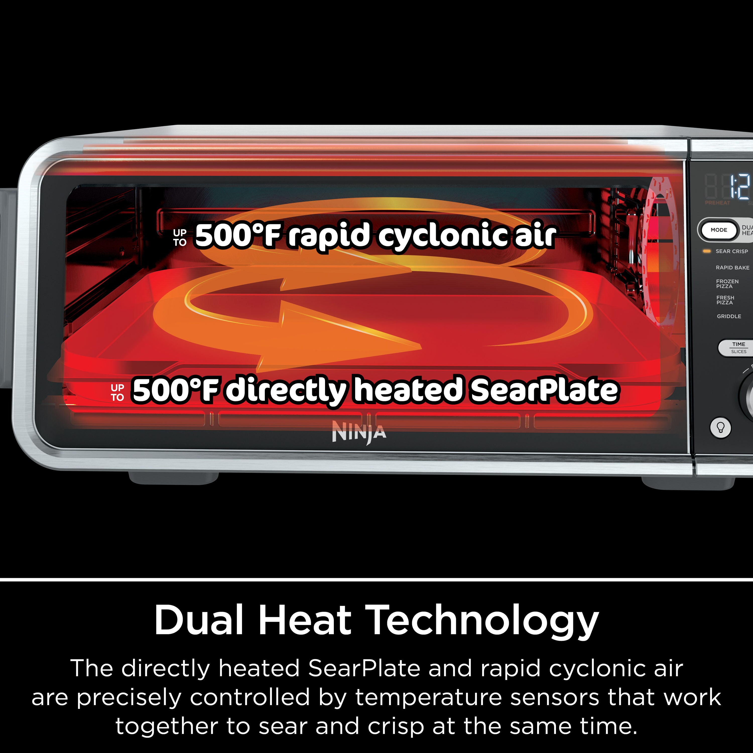 Ninja Foodi 15-in-1 SMART Dual Heat Air Fry Flip oven W/ Probe SP351QBK  Open Box