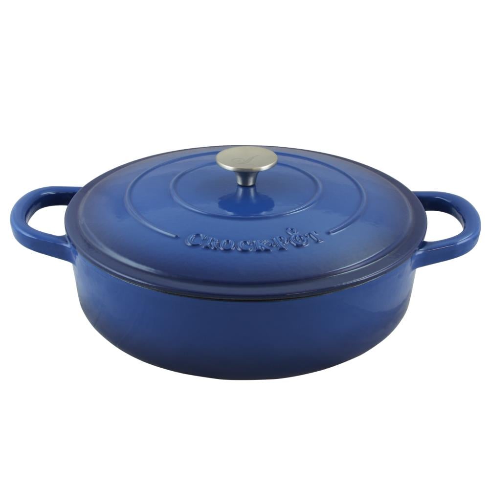 Crock-Pot 849100770M 2 -Piece Artisan 8-Inches Cast iron Cooking pan with Lid