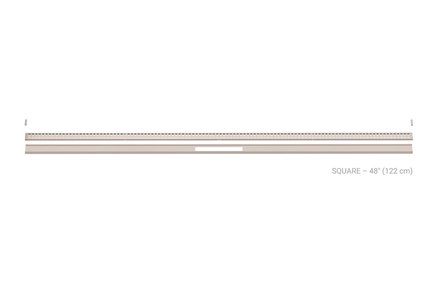 Schluter Systems KLVRID3TSI122 Kerdi-Line-Vario 48-in Grate Square Ivory