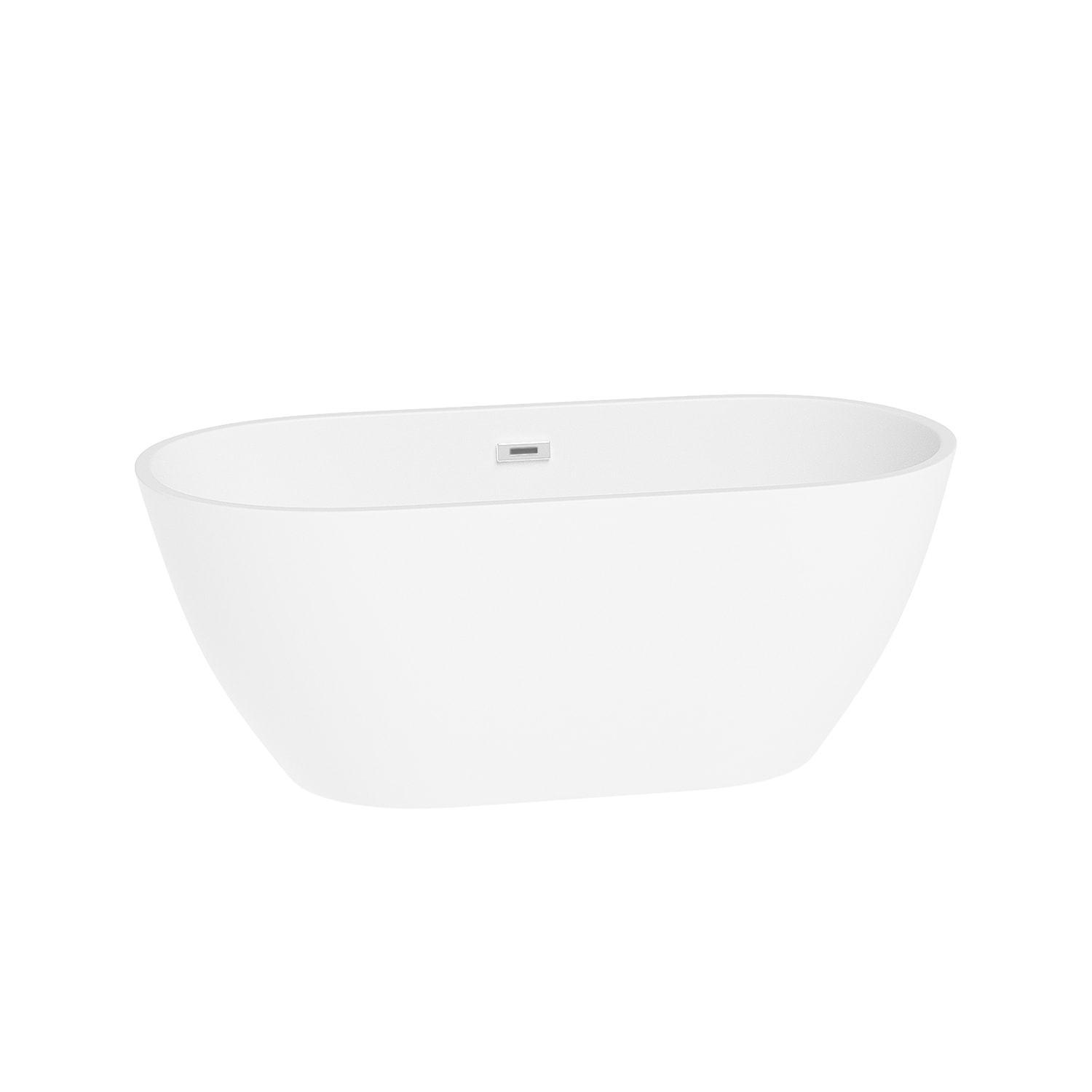 Topcraft 59 In W X 29 L White, 59 X 29.5 Freestanding Soaking Bathtub