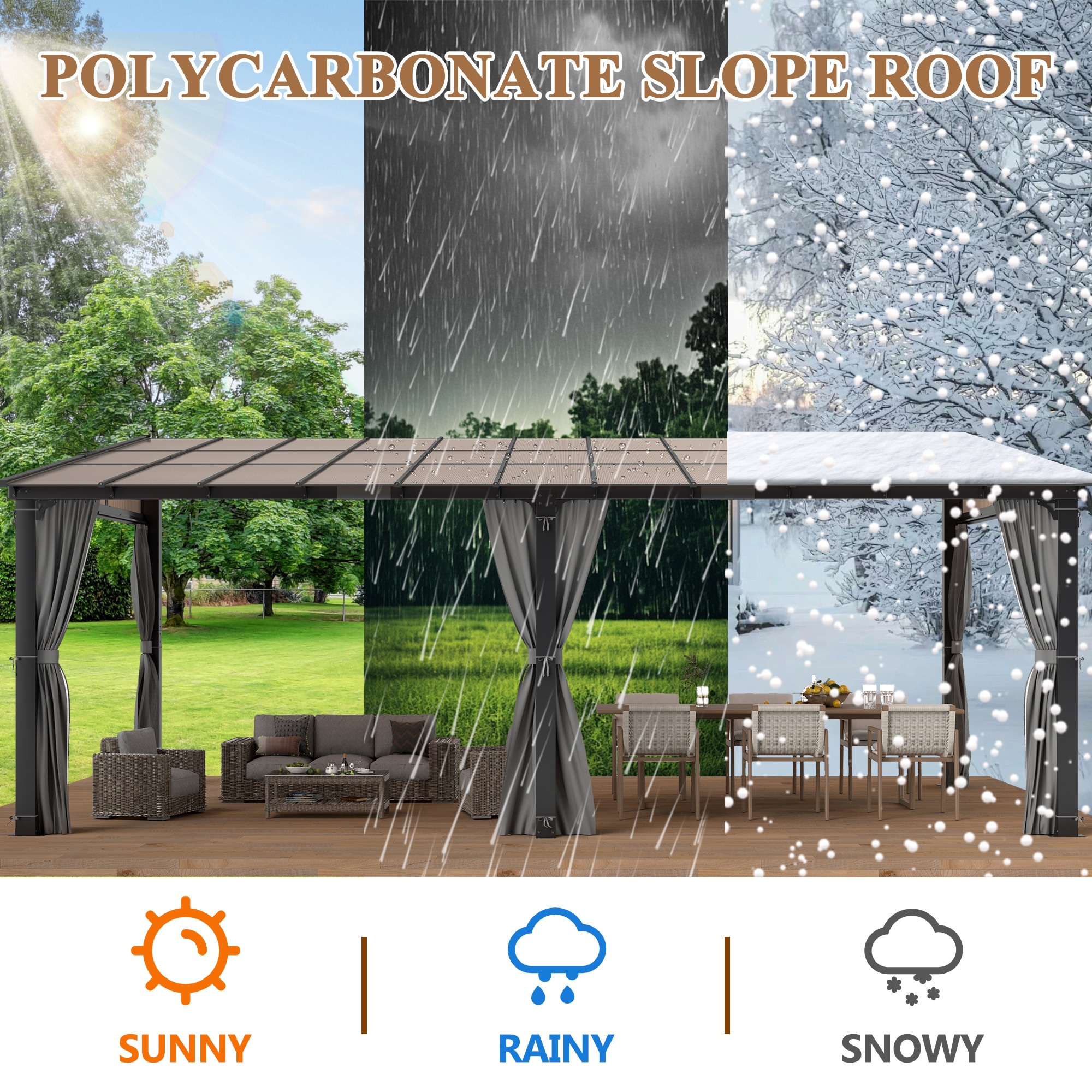 Coveronics LW-WM24G059A Wood-Resin-Gazebos - View #9